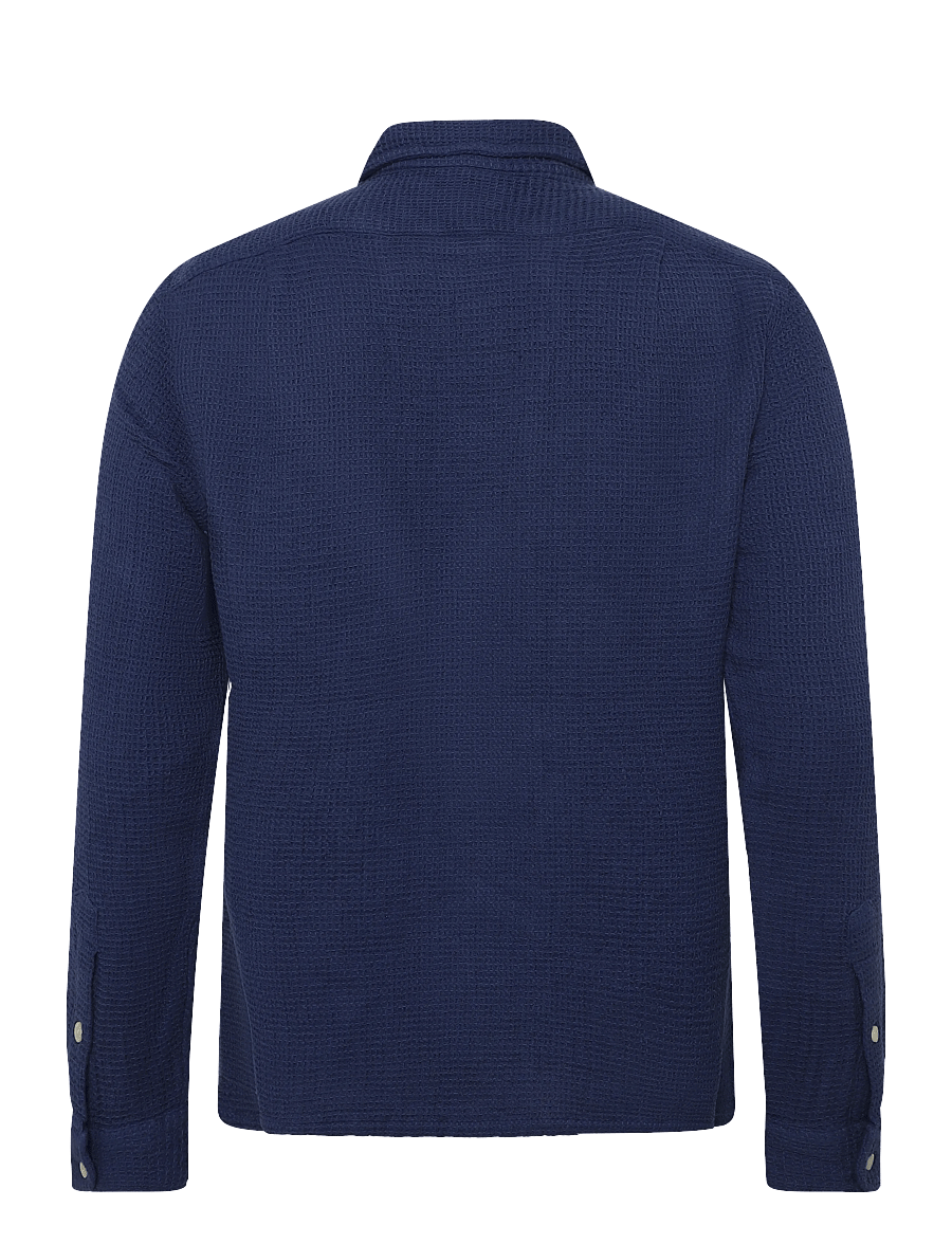 Polo Ralph Lauren - COTTON WAFFLE-WVN-SHIRT - casual shirts - light navy - 1