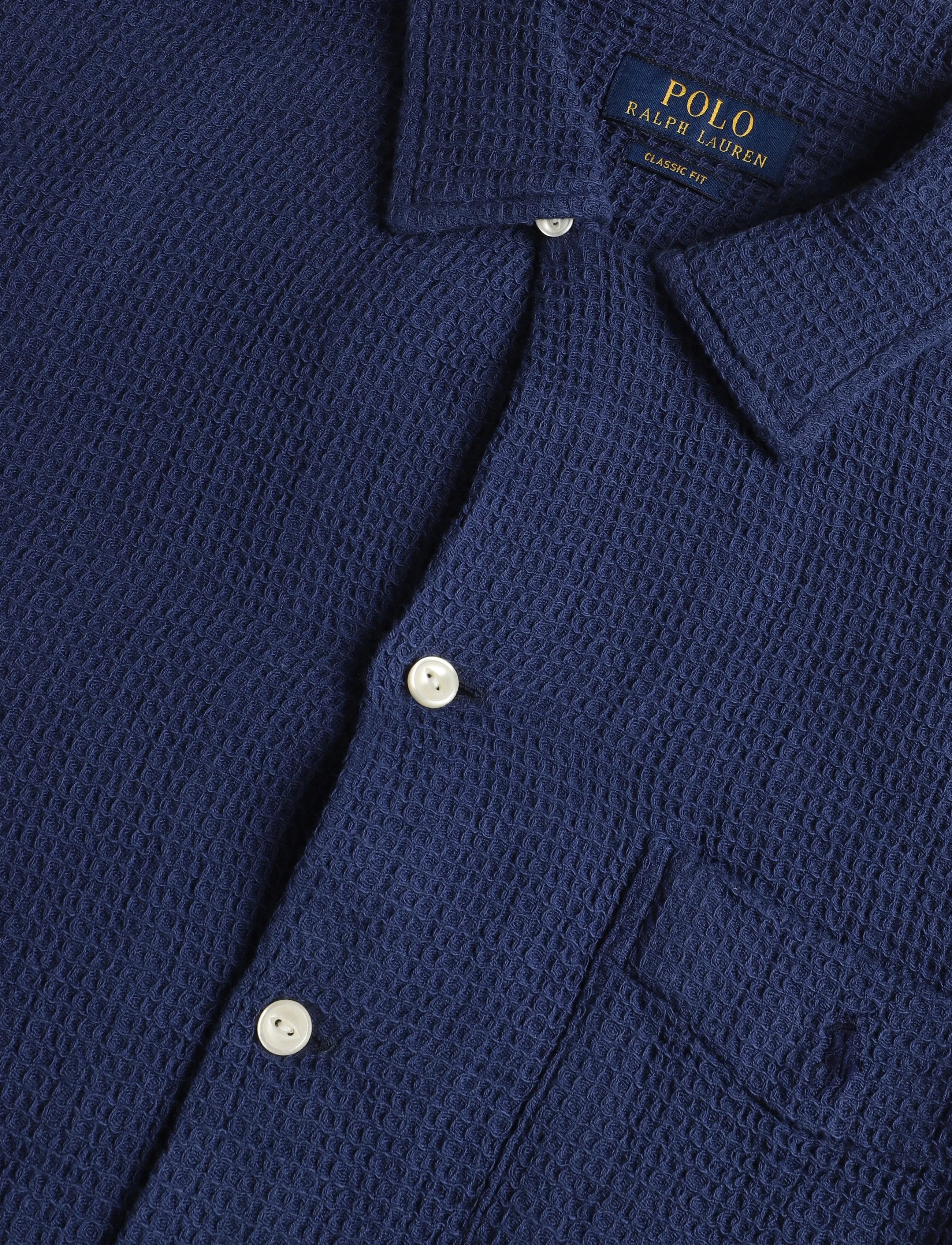 Polo Ralph Lauren - COTTON WAFFLE-WVN-SHIRT - casual shirts - light navy - 2