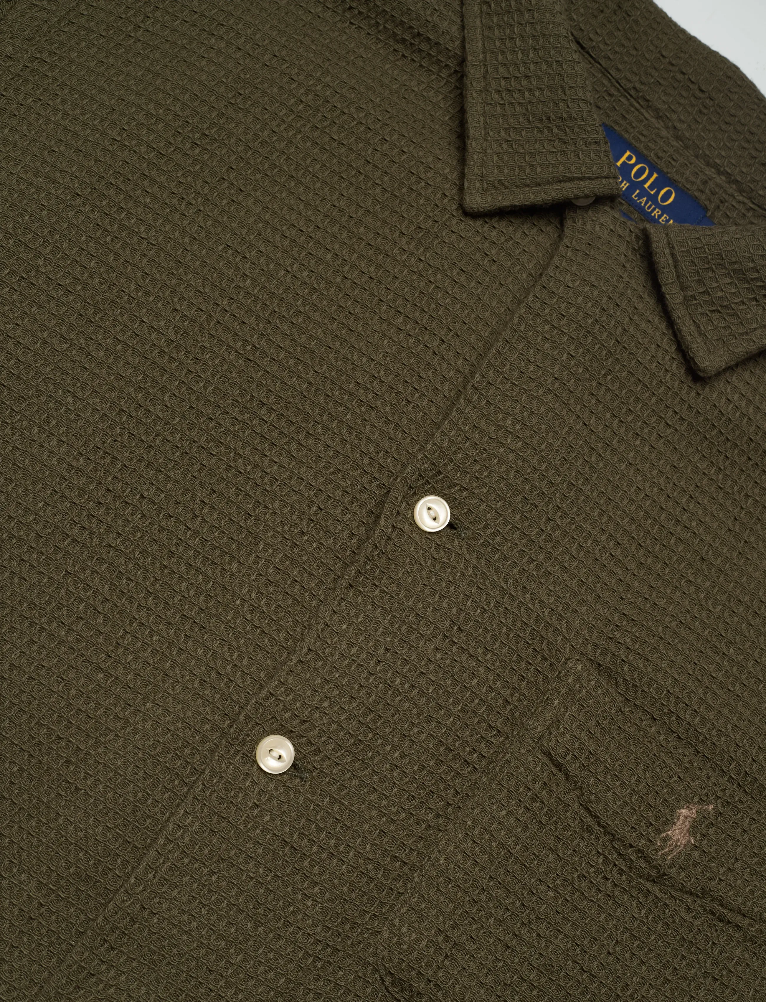 Polo Ralph Lauren - COTTON WAFFLE-WVN-SHIRT - casual hemden - outdoor olive - 3