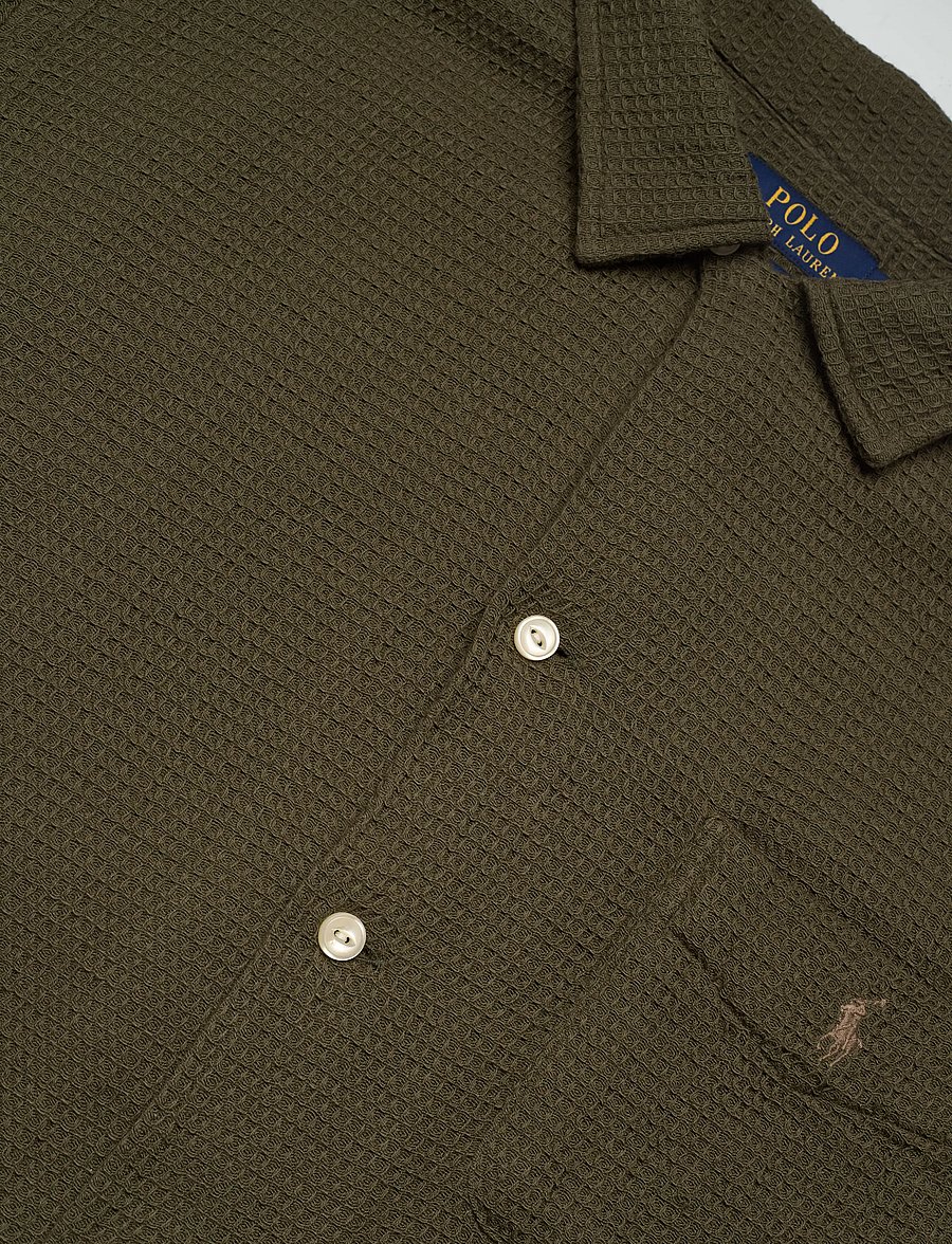 Polo Ralph Lauren - COTTON WAFFLE-WVN-SHIRT - casual hemden - outdoor olive - 3