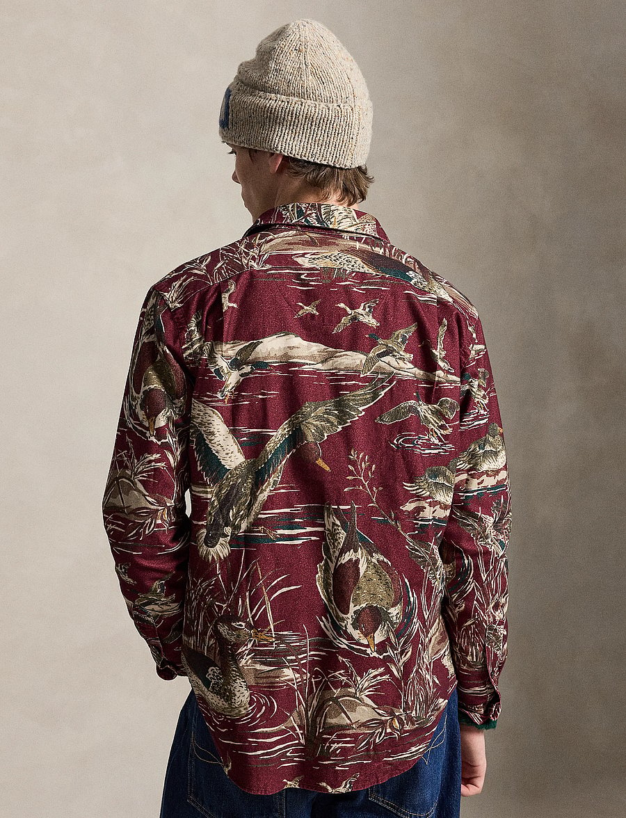 Polo Ralph Lauren - Classic Fit Duck-Print Sateen Workshirt - basic-hemden - 7319 duck pond sc - 4