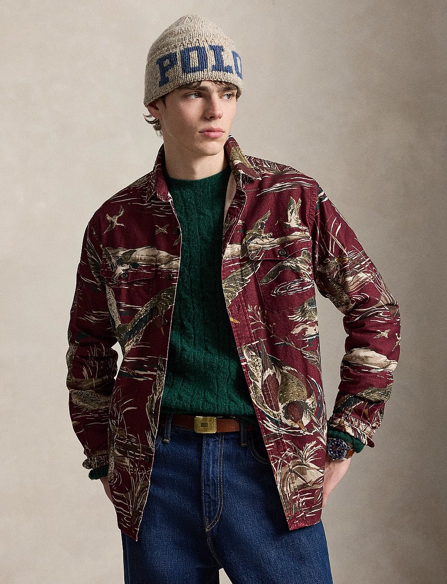 Polo Ralph Lauren - Classic Fit Duck-Print Sateen Workshirt - basic-hemden - 7319 duck pond sc - 5