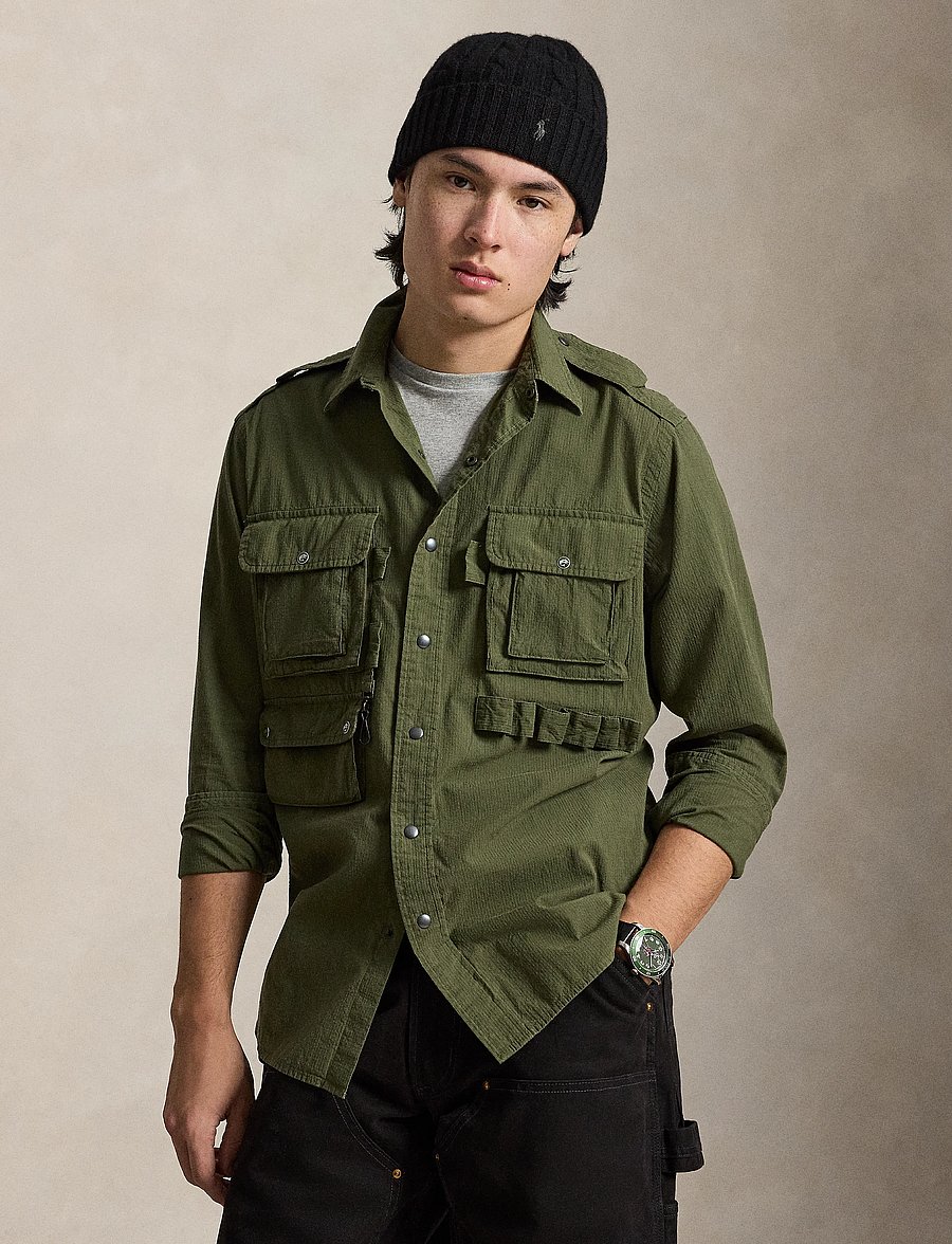 Polo Ralph Lauren - Ripstop Utility Overshirt - shop efter anledning - ancient green - 1
