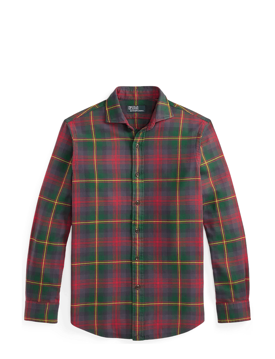 Polo Ralph Lauren - Classic Fit Plaid Flannel Shirt - flanell-hemden - 6172 green/red mu - 1