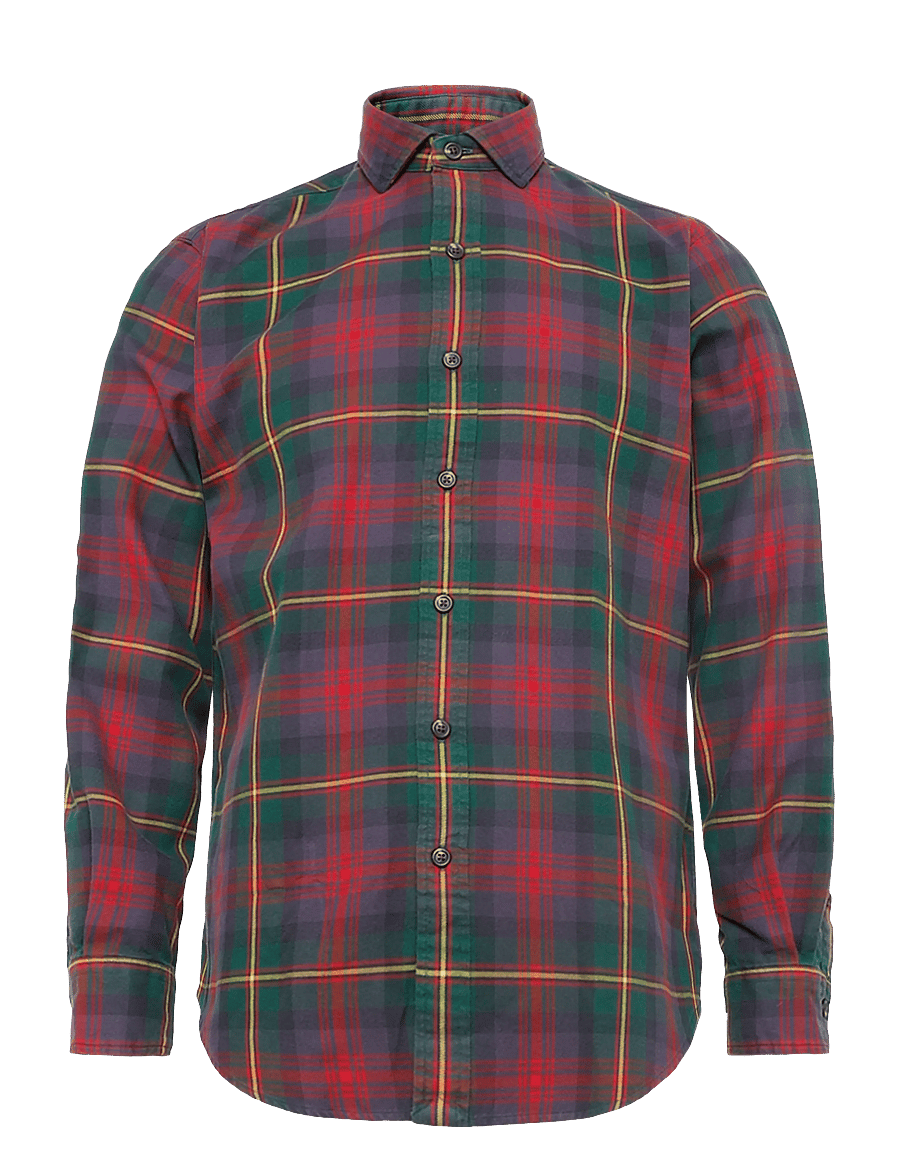 Polo Ralph Lauren - Classic Fit Plaid Flannel Shirt - flanellipaidat - 6172 green/red mu - 1