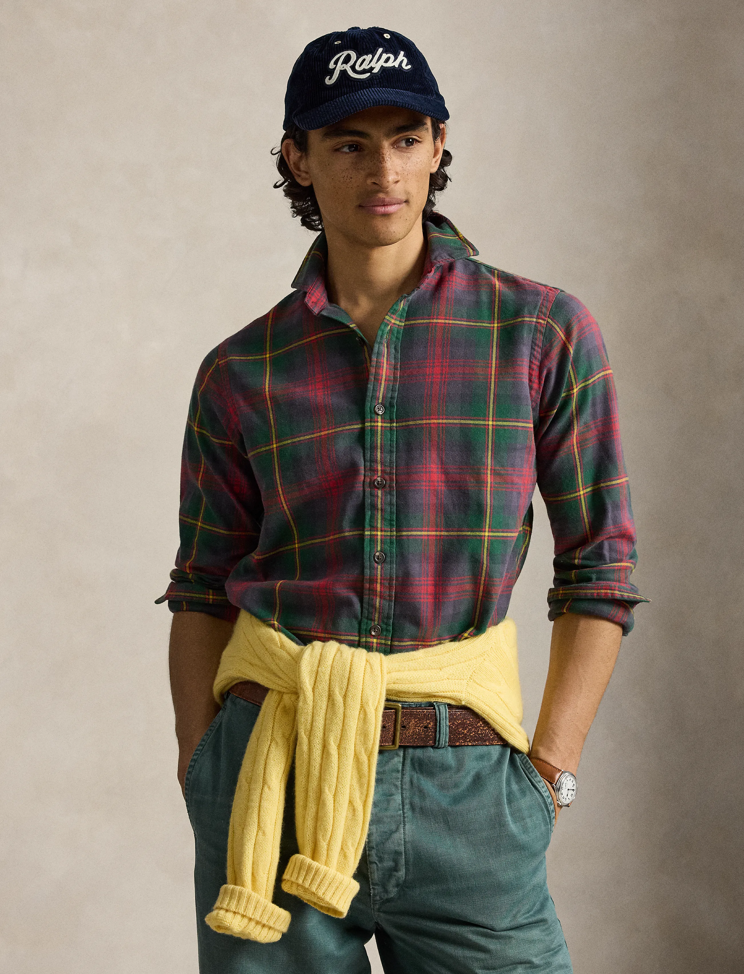 Polo Ralph Lauren Classic Fit Plaid Flannel Shirt, M, Red, Shirts > Flannel Shirts, Herre