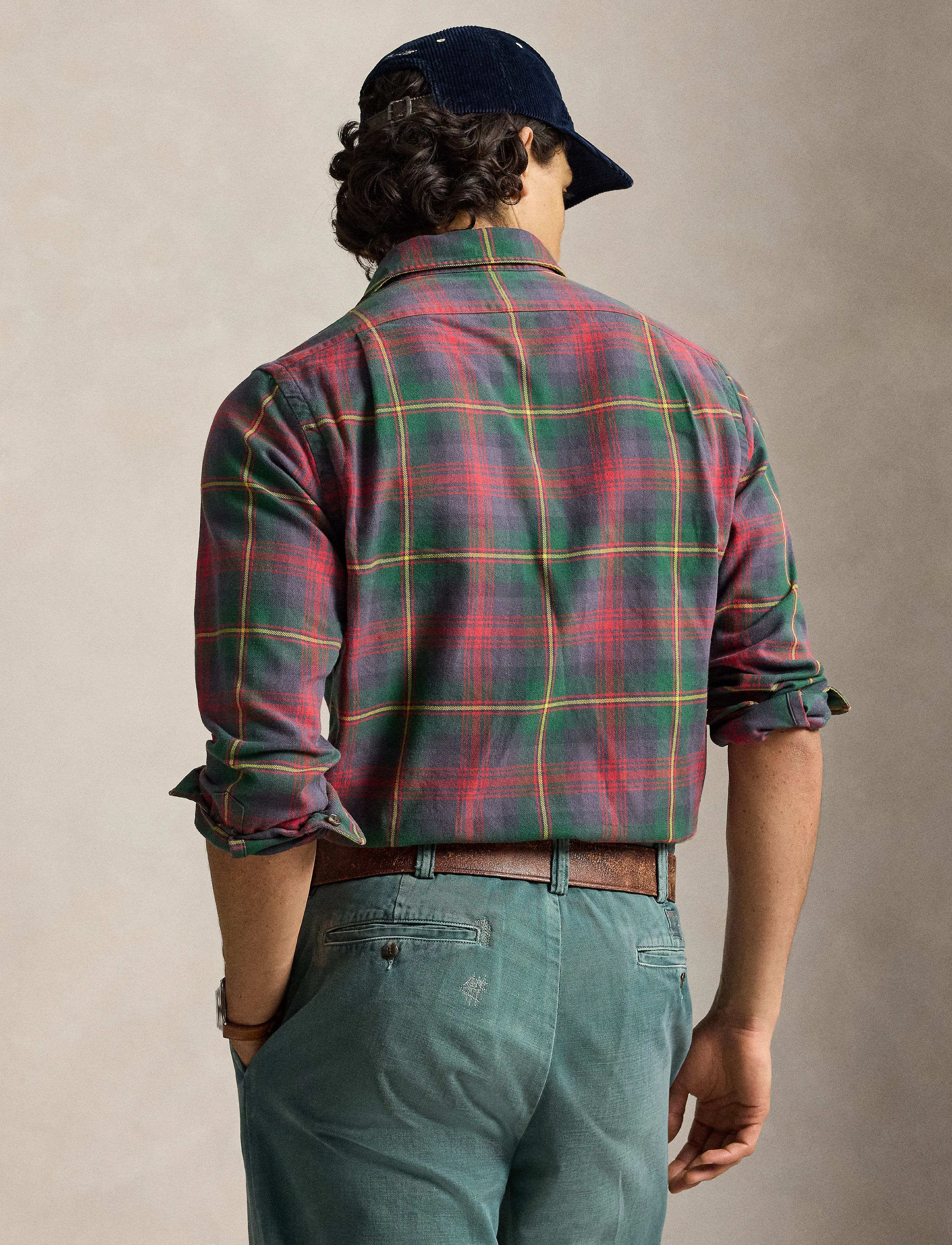 Polo Ralph Lauren - Classic Fit Plaid Flannel Shirt - flannel shirts - 6172 green/red mu - 2
