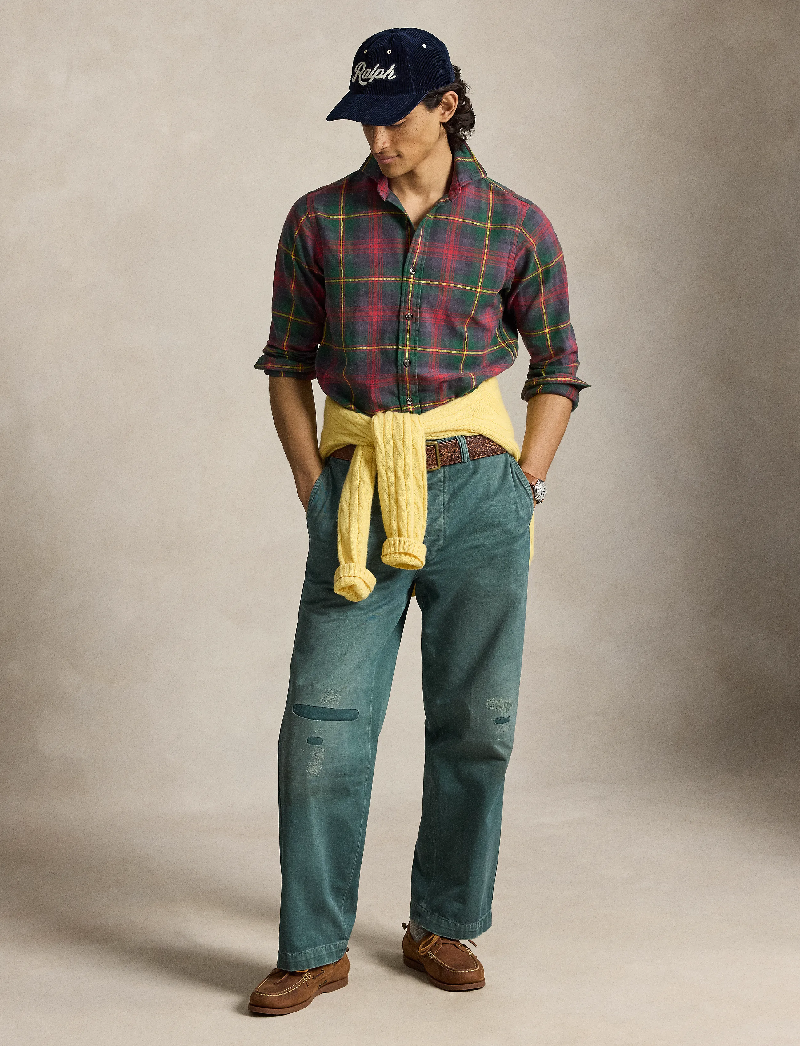 Polo Ralph Lauren - Classic Fit Plaid Flannel Shirt - flannel shirts - 6172 green/red mu - 3