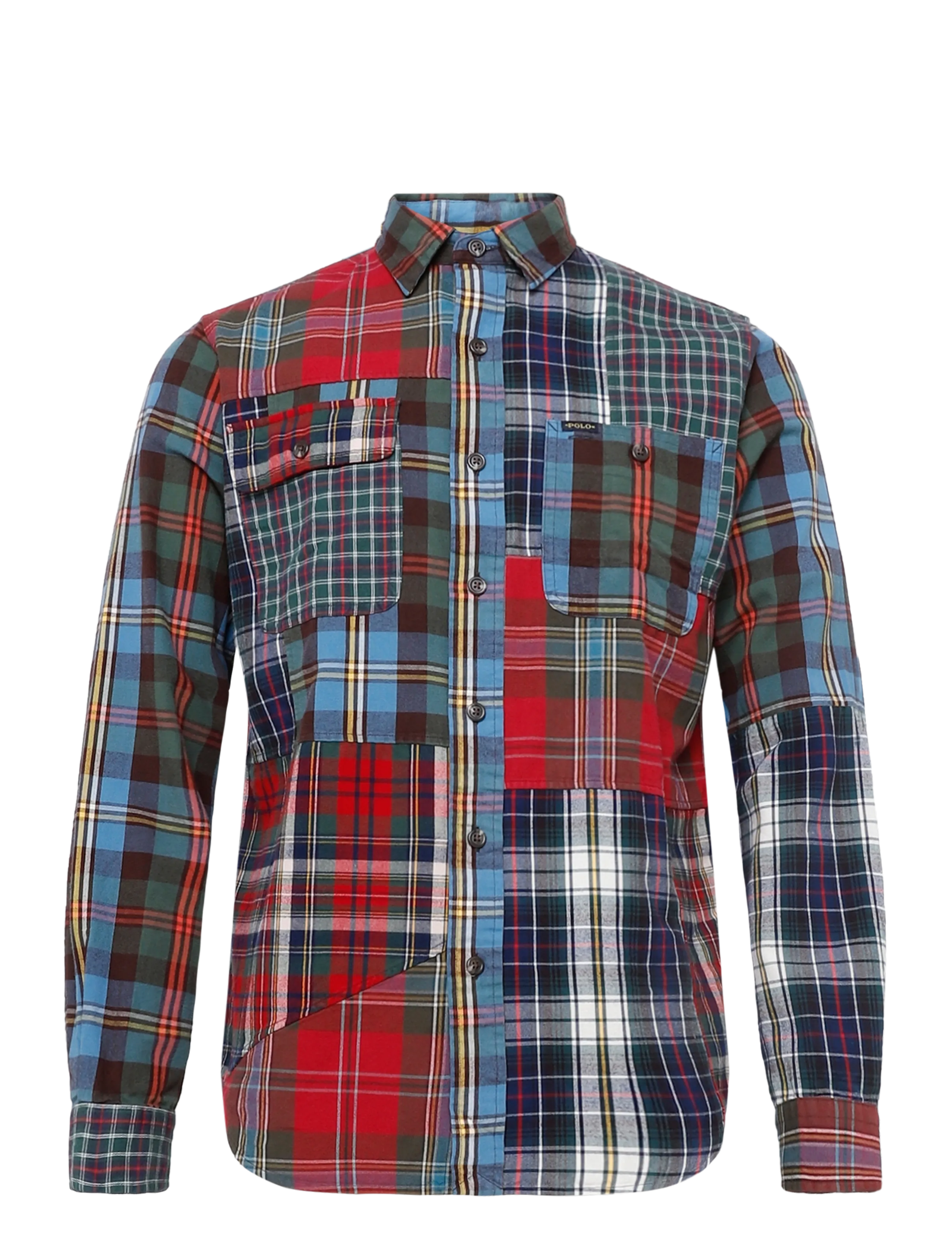 Polo Ralph Lauren Classic Fit Patchwork Plaid Oxford Shirt - Hemden - 7340 PIECED ANCIE / multi