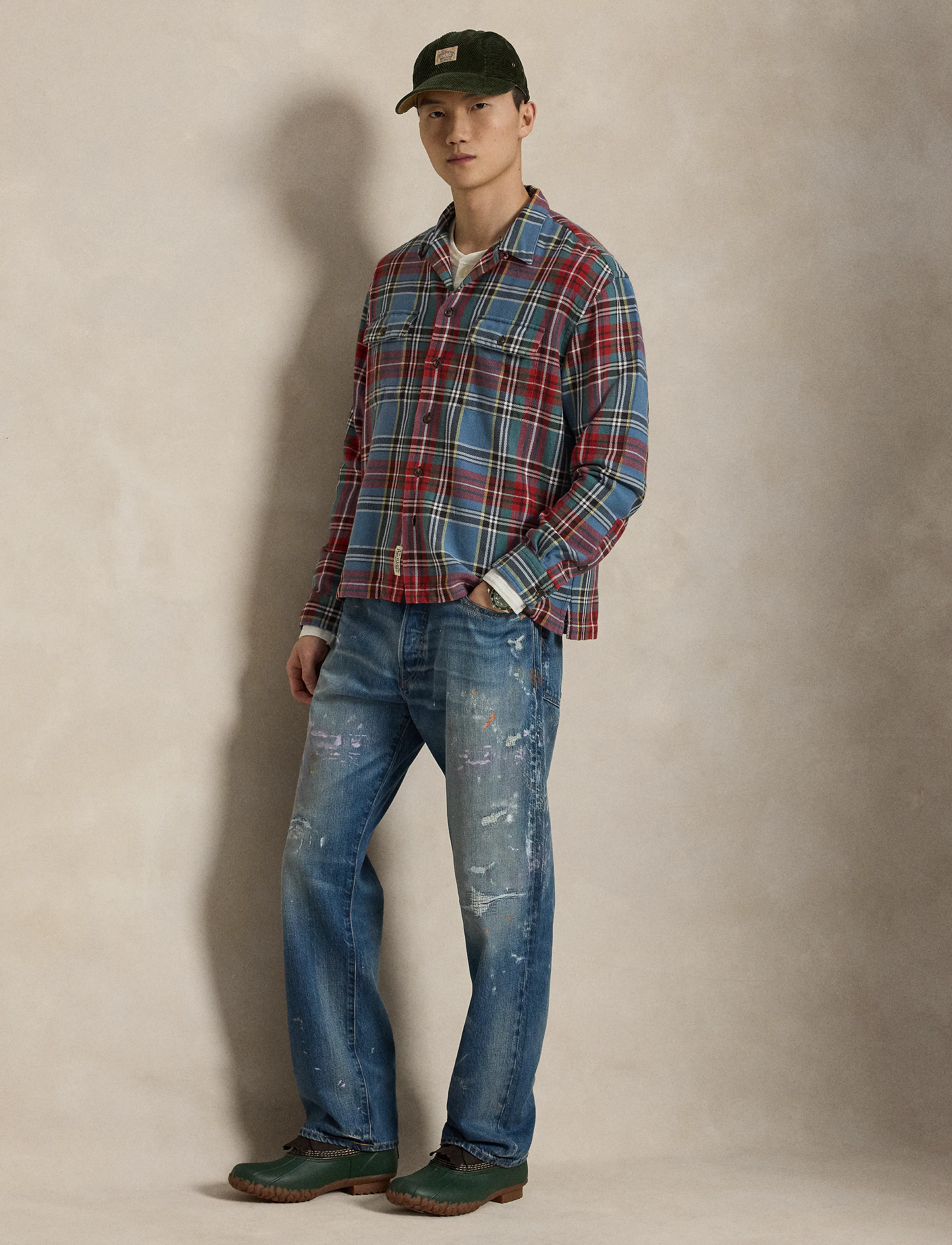 Polo Ralph Lauren - Classic Fit Plaid Flannel Camp Shirt - casual hemden - 7387 blue red mul - 5