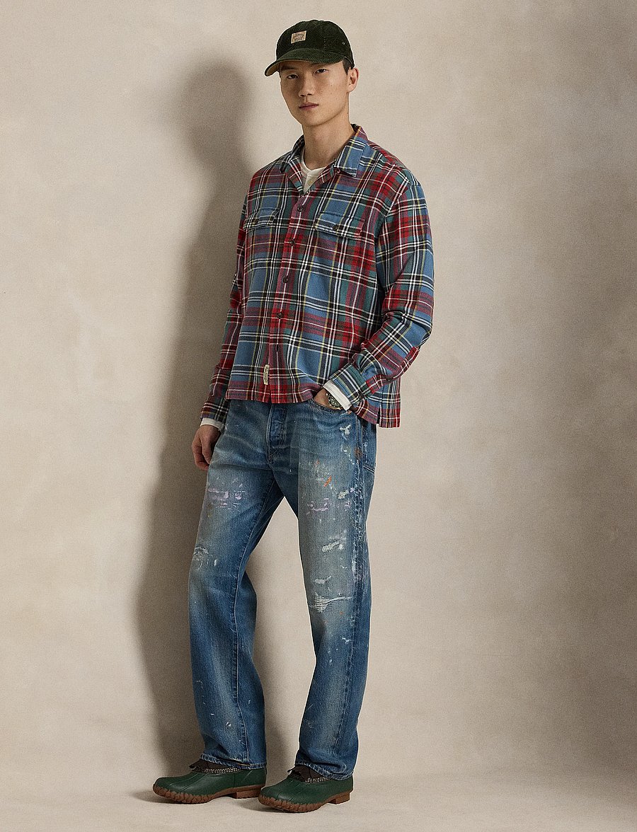 Polo Ralph Lauren - Classic Fit Plaid Flannel Camp Shirt - casual hemden - 7387 blue red mul - 5