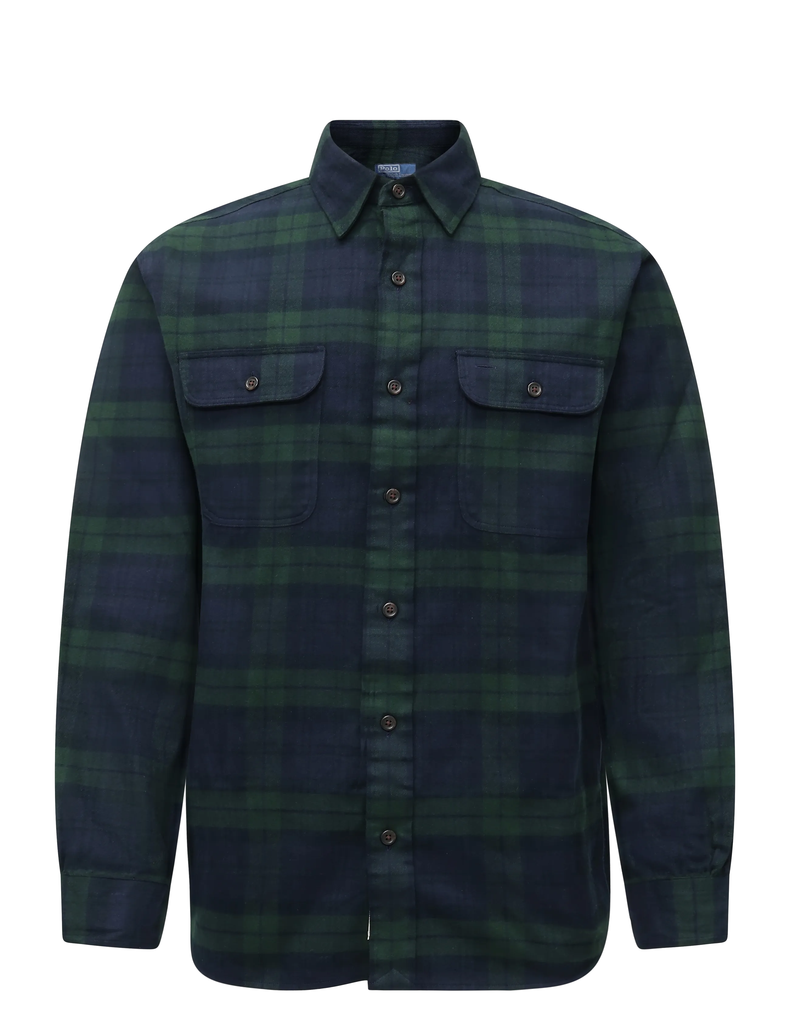 Polo Ralph Lauren Classic Fit Plaid Flannel Workshirt - Flannel shirts - 7389 NAVY FOREST / navy