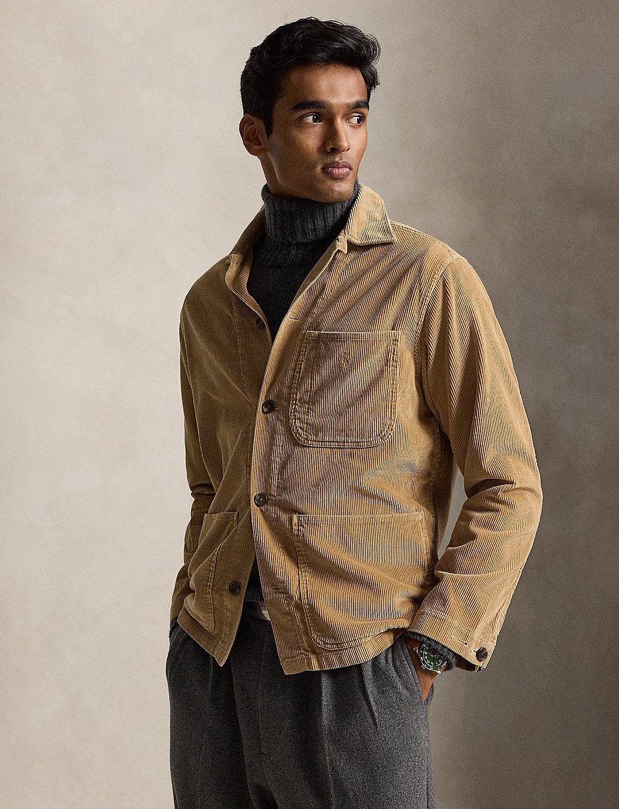 Polo Ralph Lauren - Corduroy Utility Overshirt - efterårsjakker - classic camel - 0