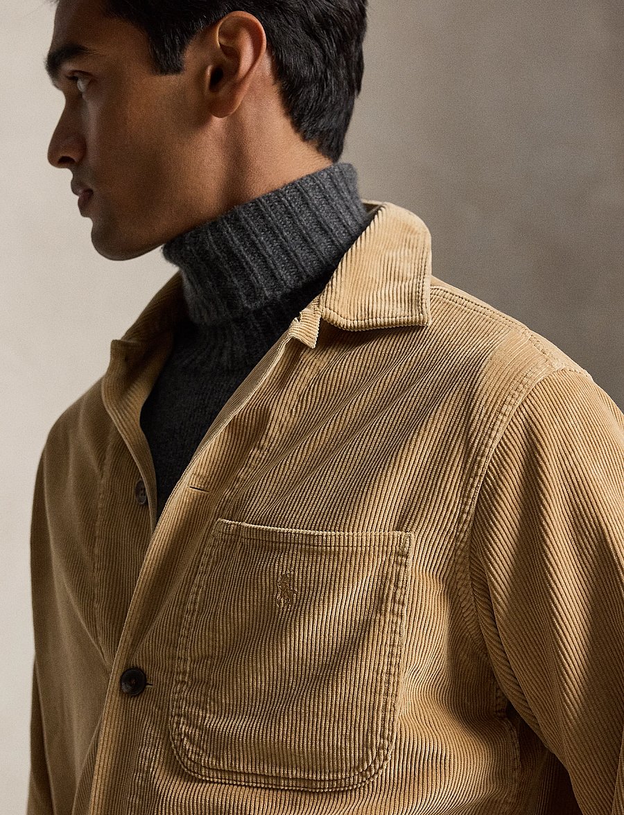 Polo Ralph Lauren - Corduroy Utility Overshirt - efterårsjakker - classic camel - 5