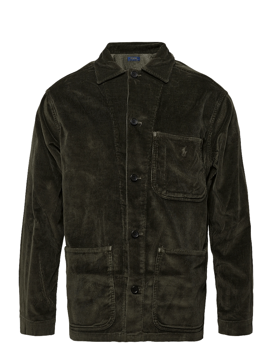 Polo Ralph Lauren - Corduroy Utility Overshirt - fall jackets - company olive - 0