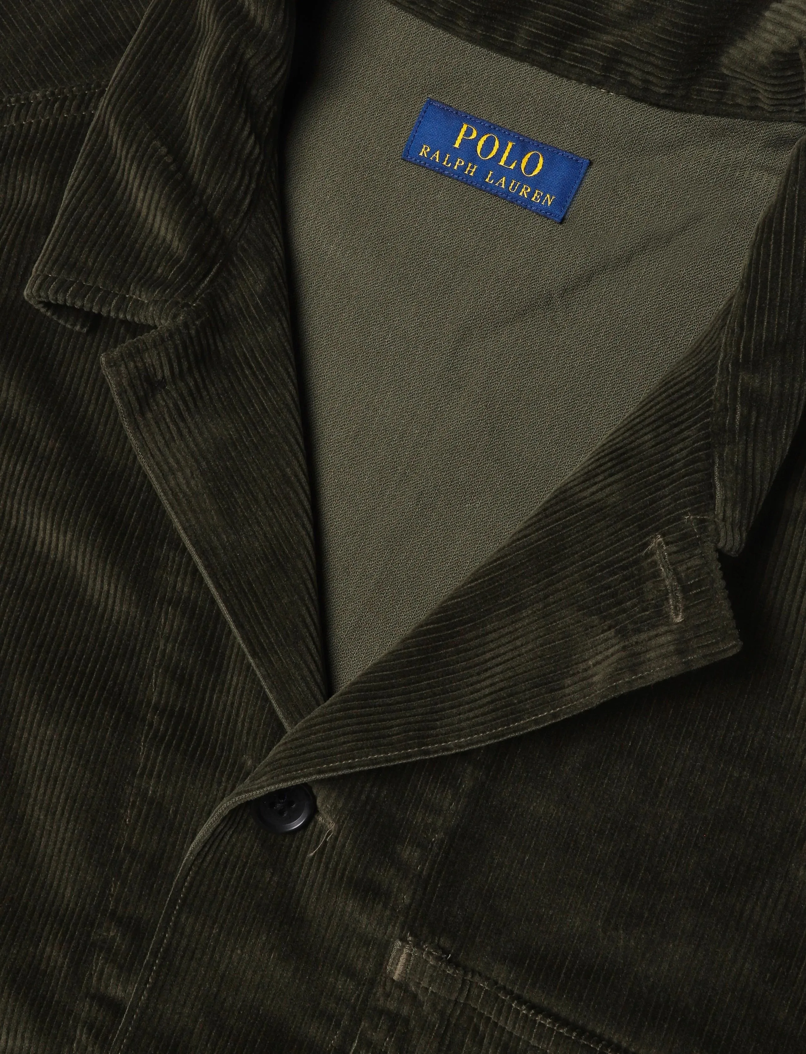 Polo Ralph Lauren - Corduroy Utility Overshirt - fall jackets - company olive - 2