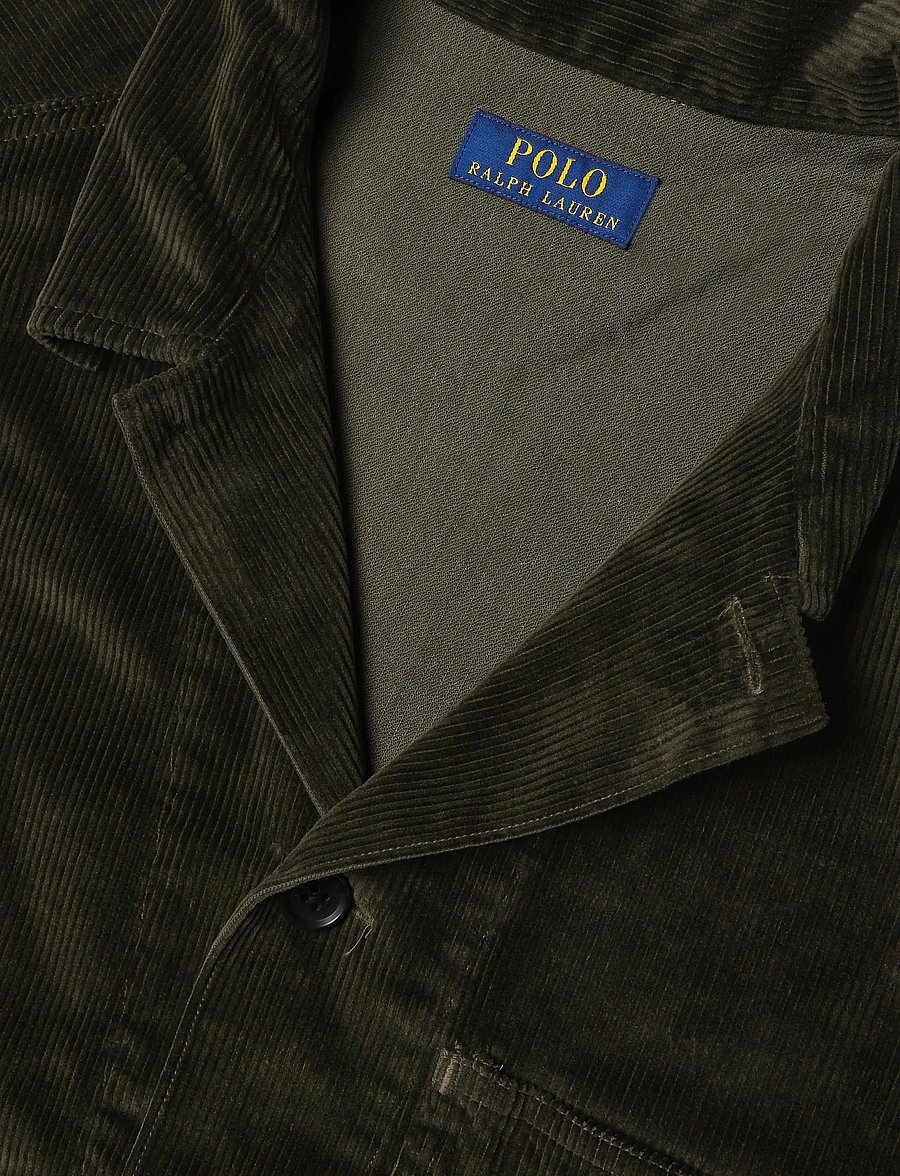 Polo Ralph Lauren - Corduroy Utility Overshirt - fall jackets - company olive - 2