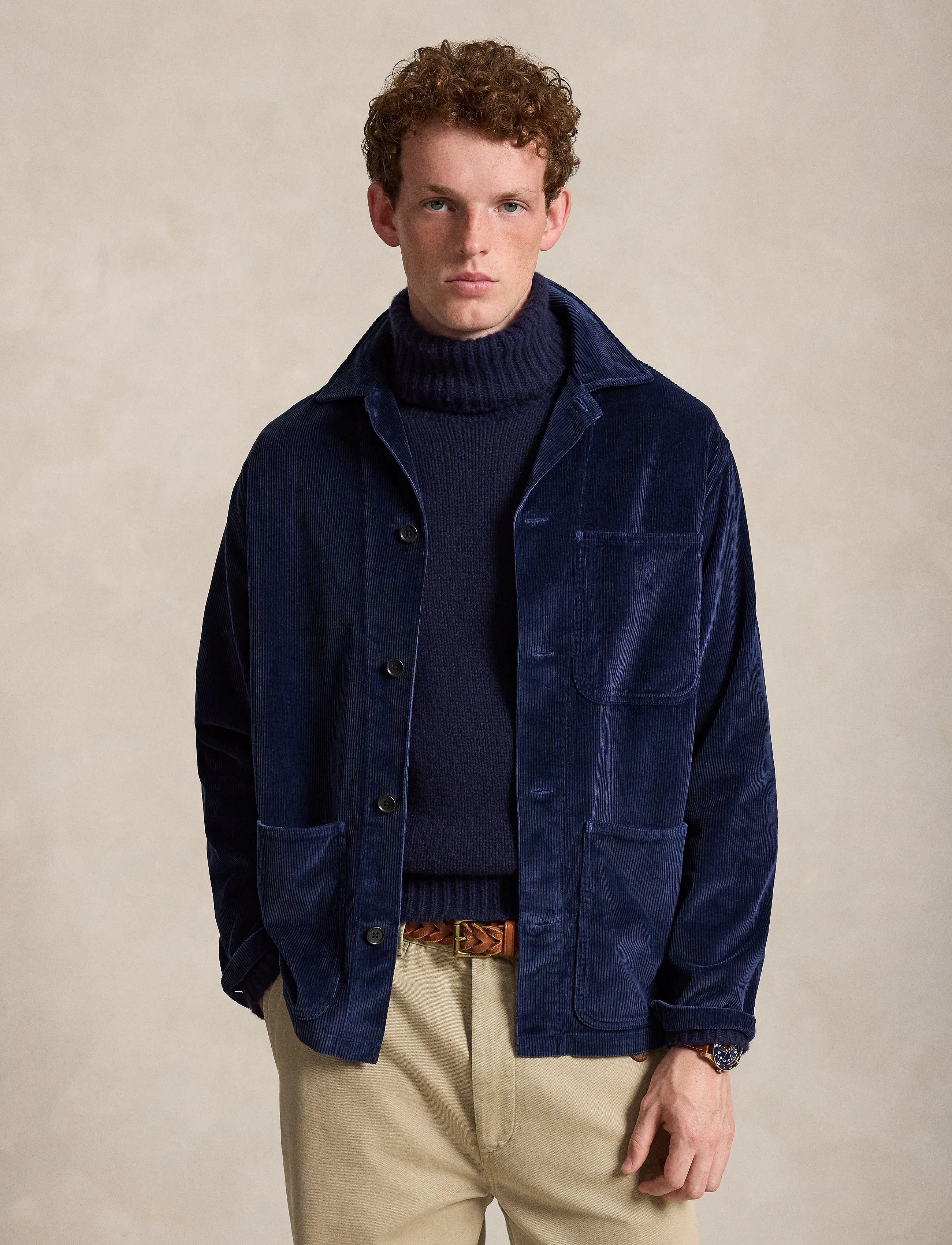 Polo Ralph Lauren Corduroy Utility Overshirt - Jackor - NEWPORT NAVY / navy