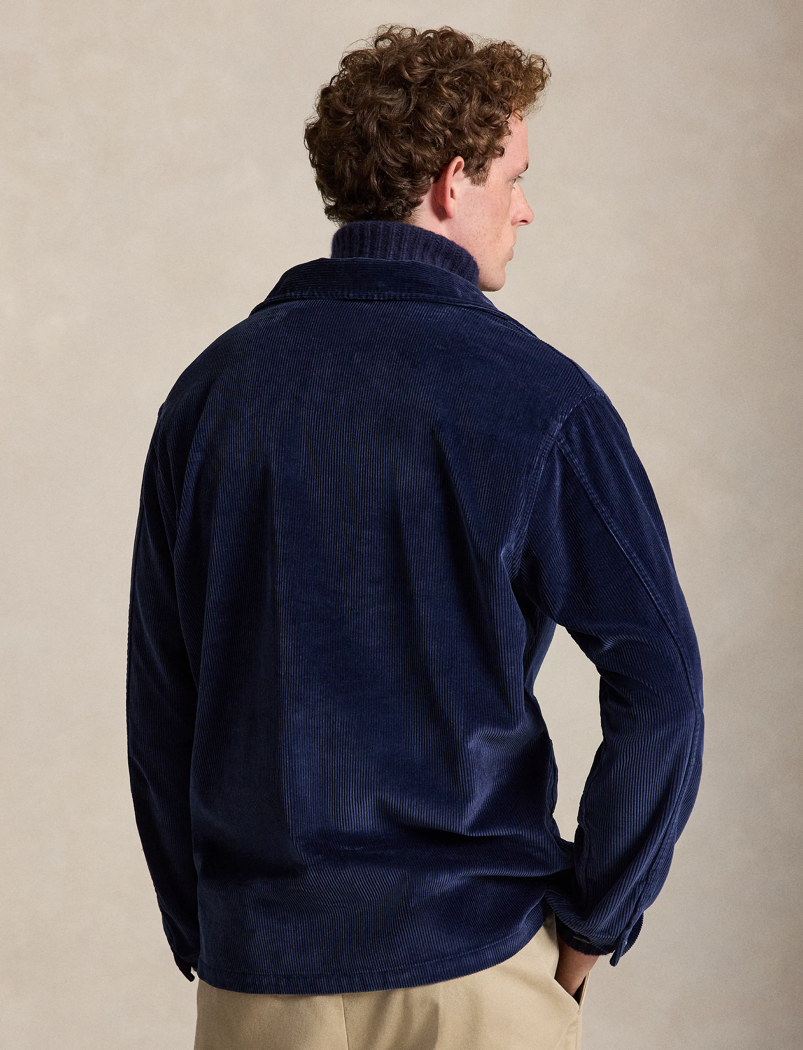 Polo Ralph Lauren - Corduroy Utility Overshirt - höstjackor - newport navy - 3