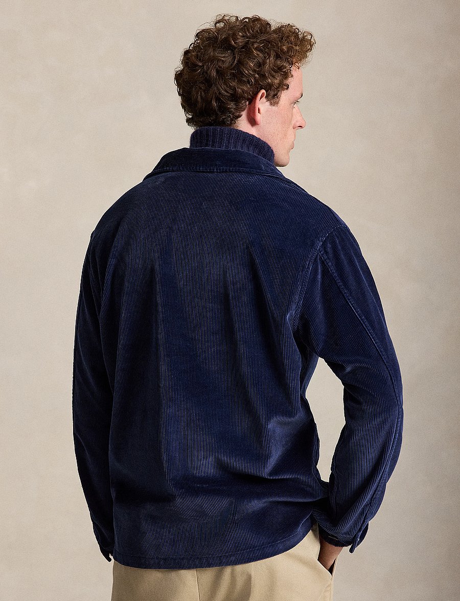 Polo Ralph Lauren - Corduroy Utility Overshirt - höstjackor - newport navy - 3