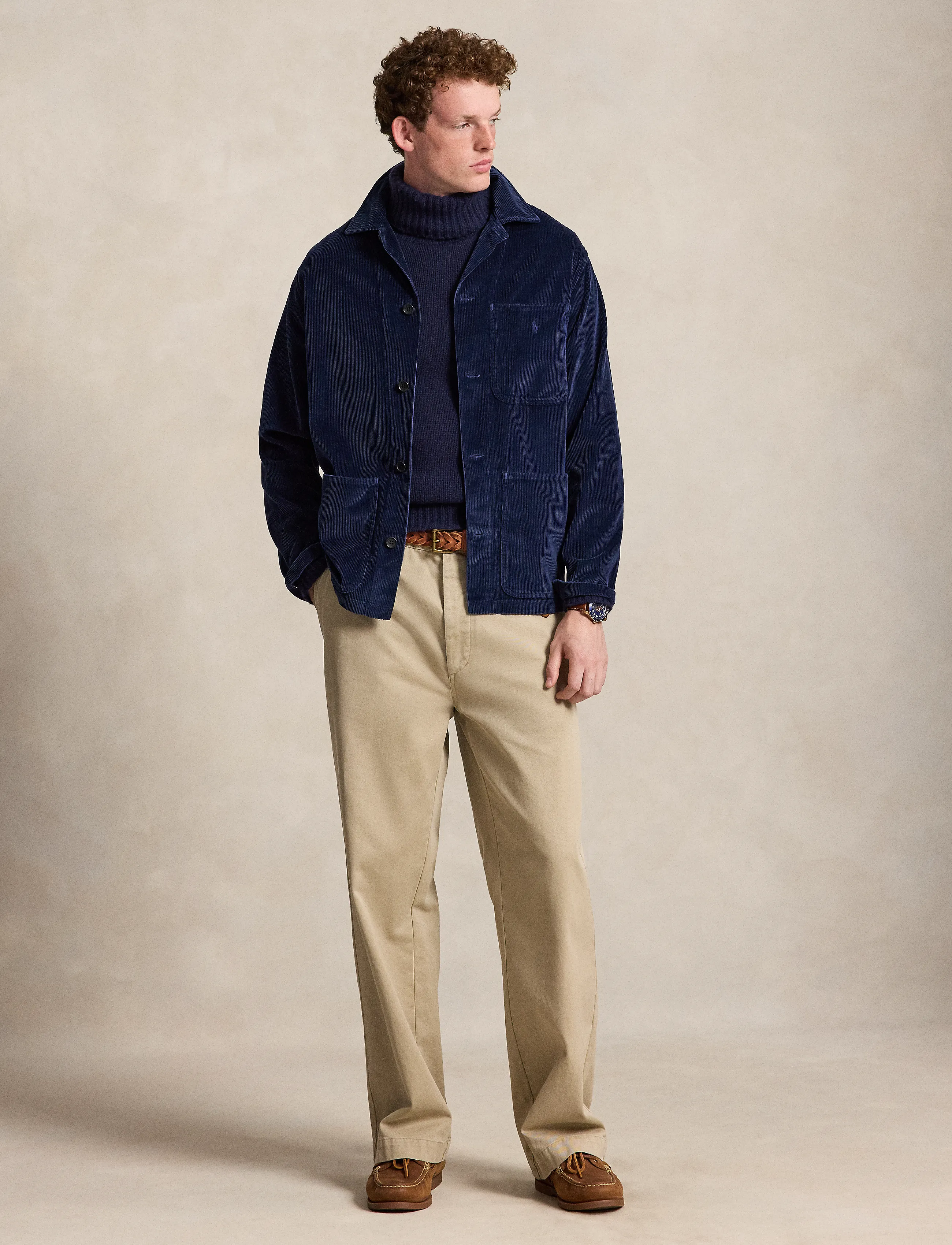 Polo Ralph Lauren - Corduroy Utility Overshirt - höstjackor - newport navy - 5