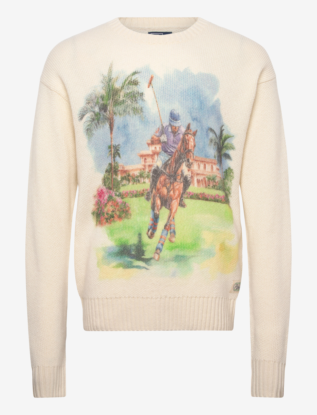 Polo Ralph Lauren - Cashmere Graphic Sweater - rundhals - cream combo - 0