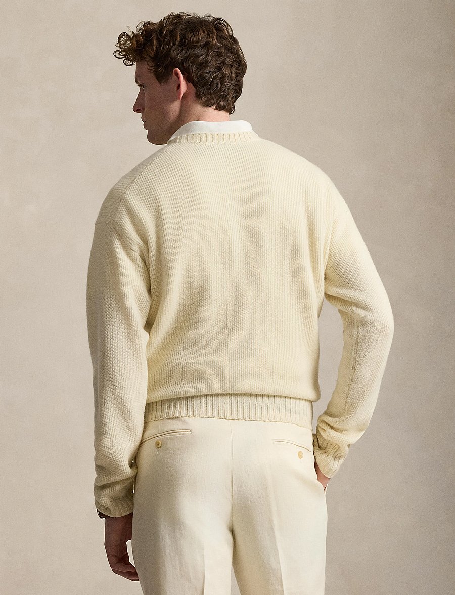 Polo Ralph Lauren - Cashmere Graphic Sweater - Ümmarguse kaelusega kudumid - cream combo - 3