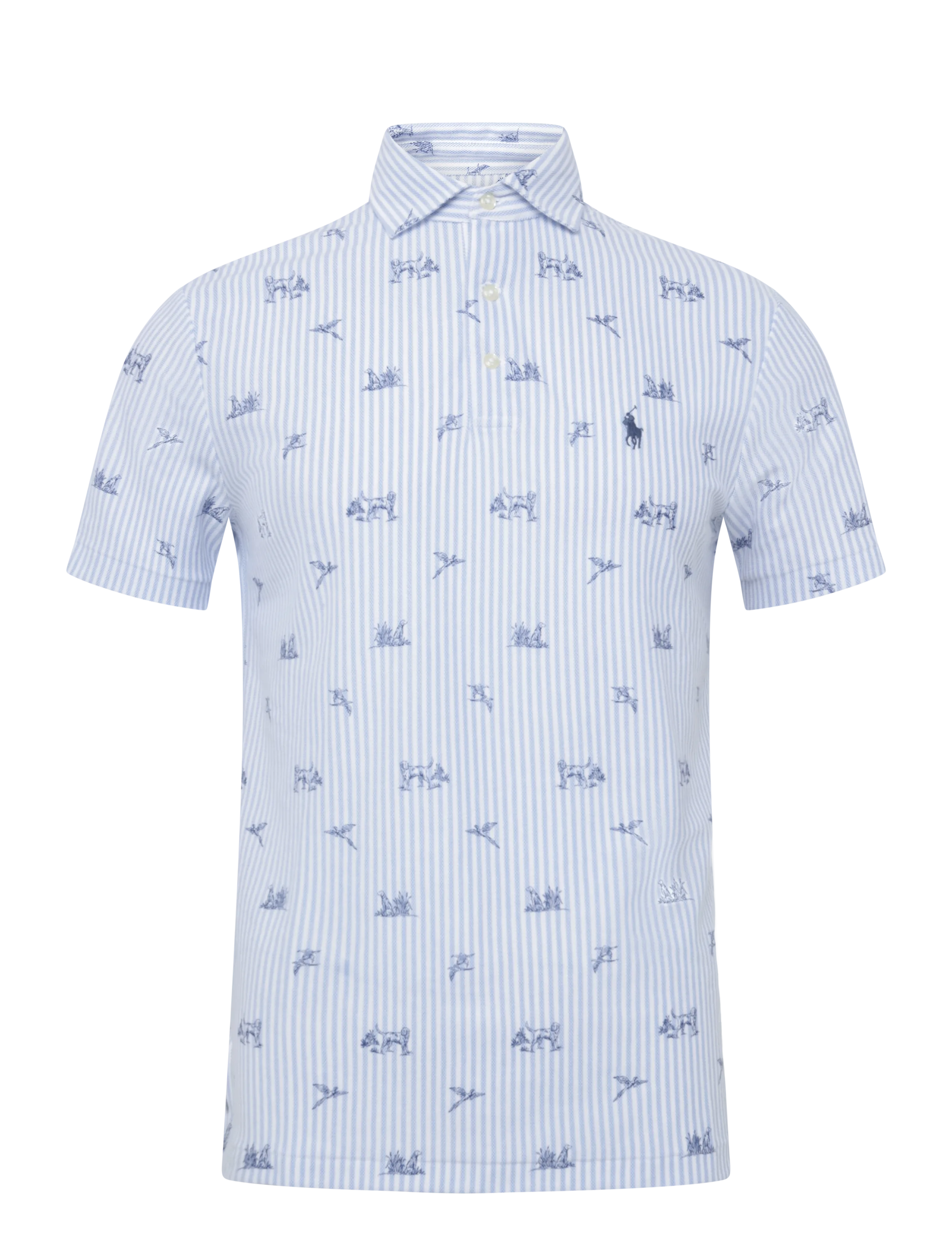 Polo Ralph Lauren Custom Slim Fit Dog-and-Pheasant Polo - Kleidung - FIELD AND PHEASAN / blue