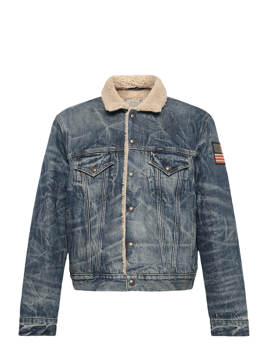 Polo Ralph Lauren - Fleece-Lined Denim Trucker Jacket - fodrade jeansjackor - earlton - 1