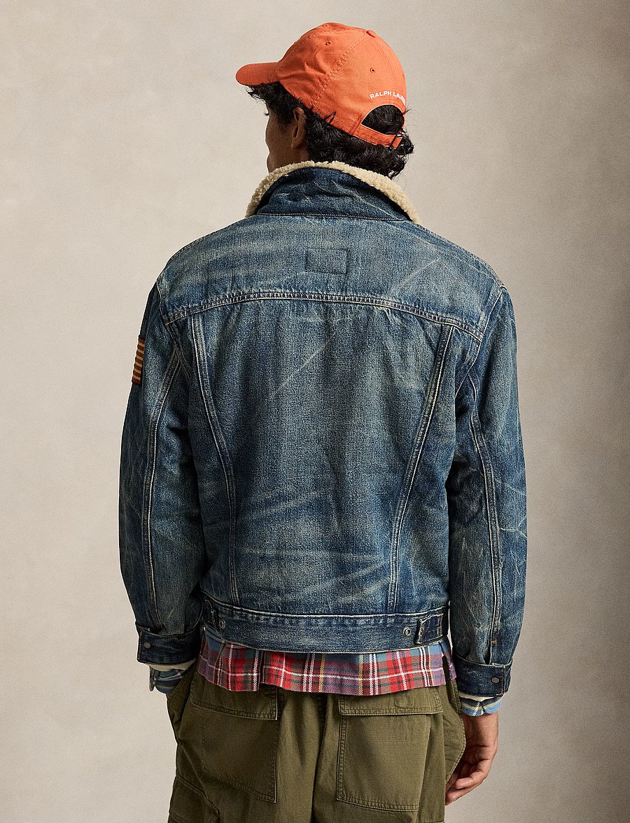 Polo Ralph Lauren - Fleece-Lined Denim Trucker Jacket - fodrade jeansjackor - earlton - 3