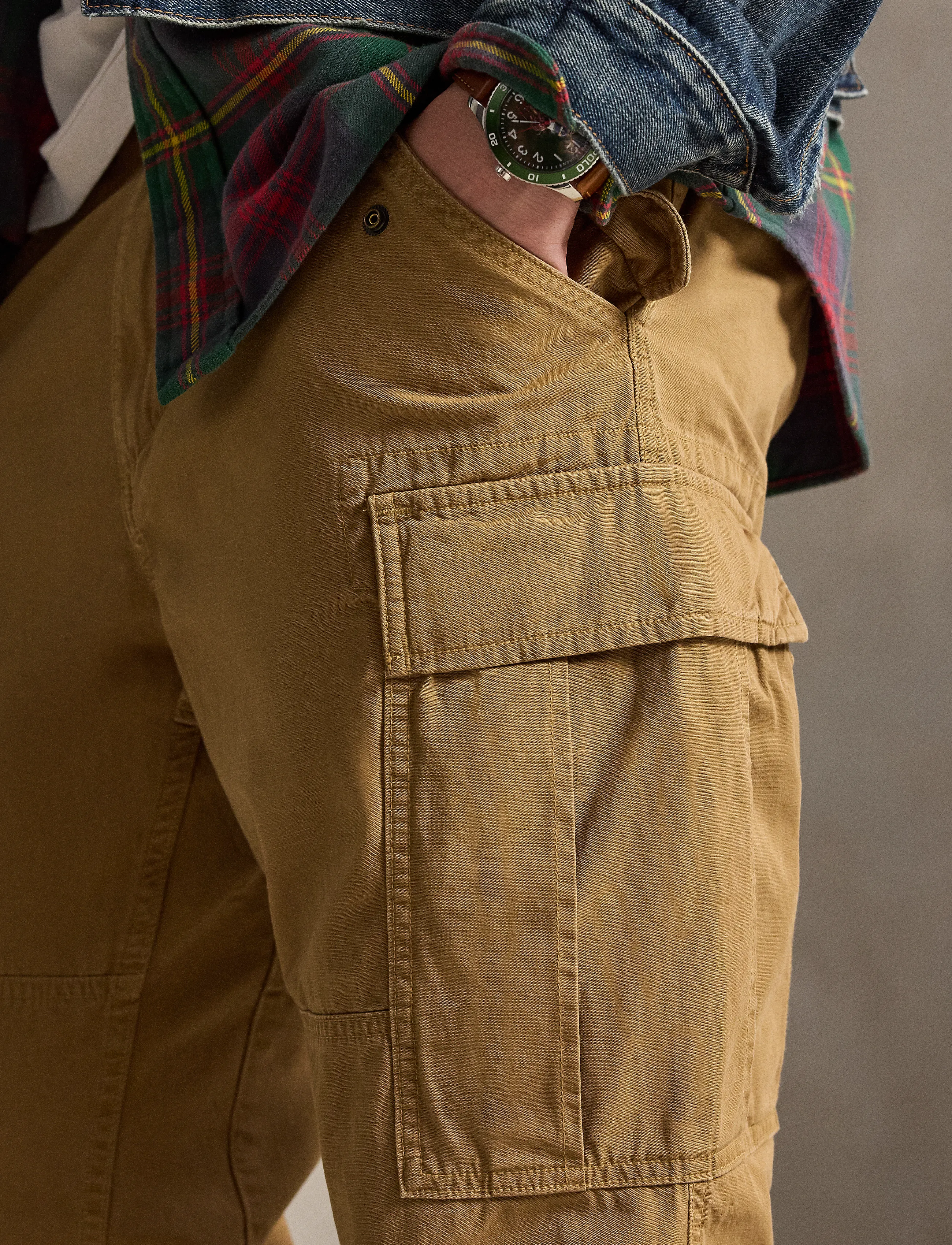 Polo Ralph Lauren - Classic Fit Canvas Cargo Pant - cargobukser - sandsurf - 4