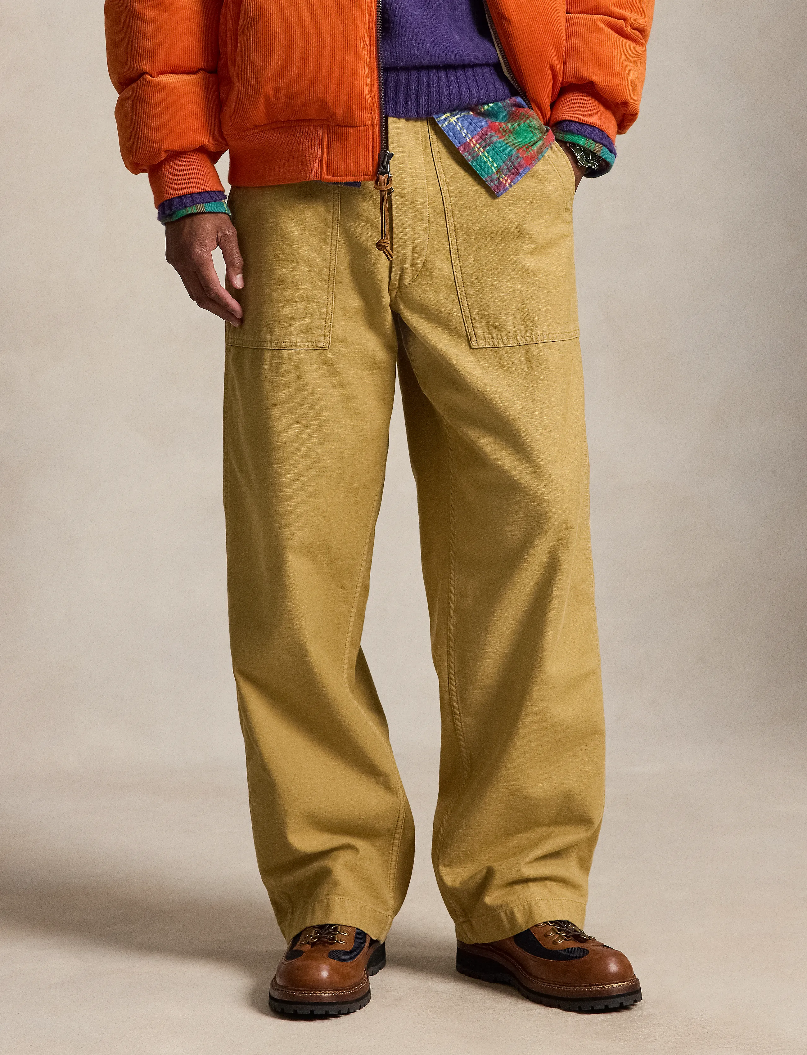 Polo Ralph Lauren - Relaxed Fit Reverse-Sateen Utility Pant - cargobukser - camel - 4