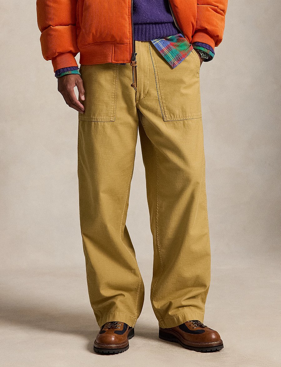 Polo Ralph Lauren - Relaxed Fit Reverse-Sateen Utility Pant - cargobukser - camel - 4
