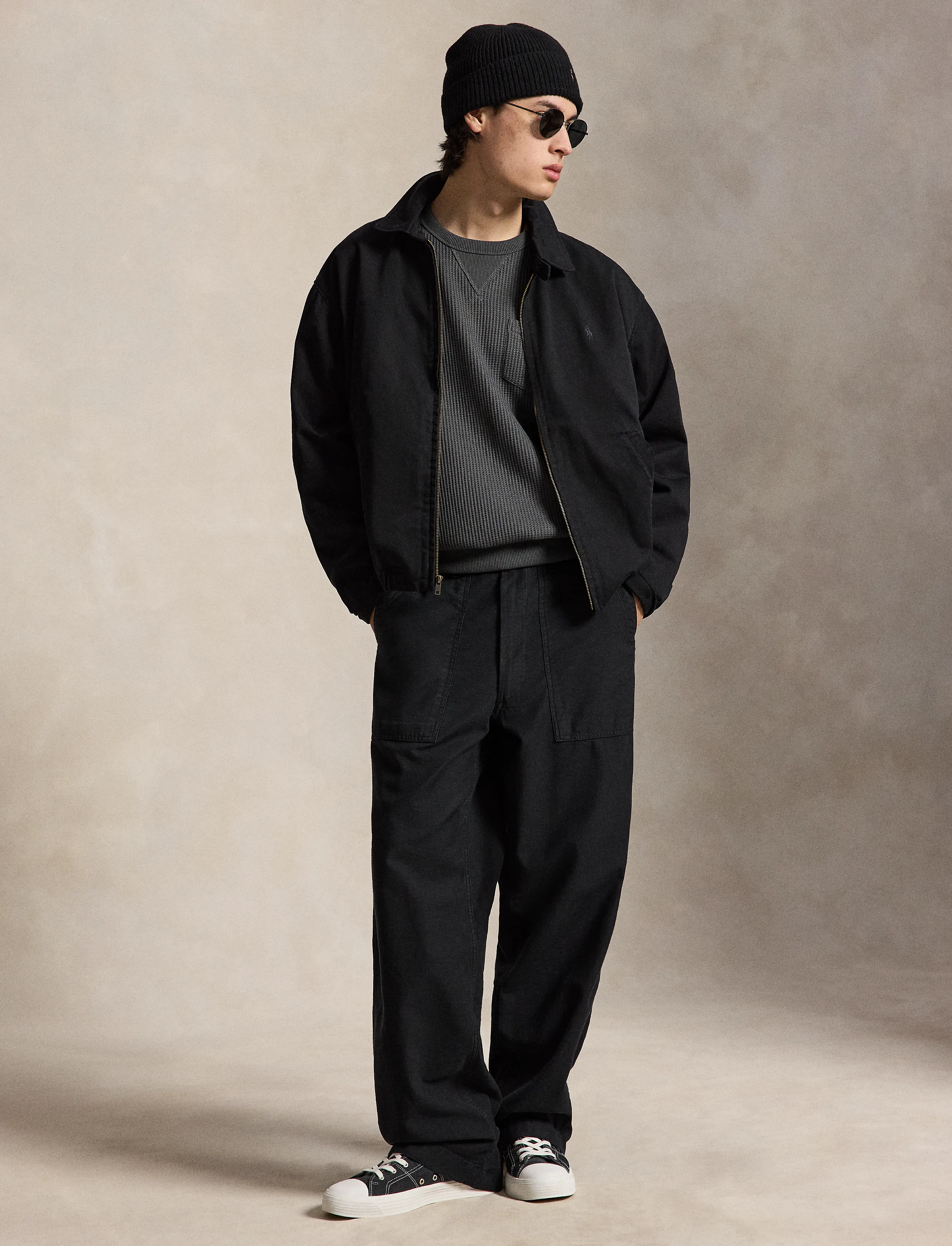 Polo Ralph Lauren Relaxed Fit Reverse-Sateen Utility Pant - Designers - POLO BLACK / black