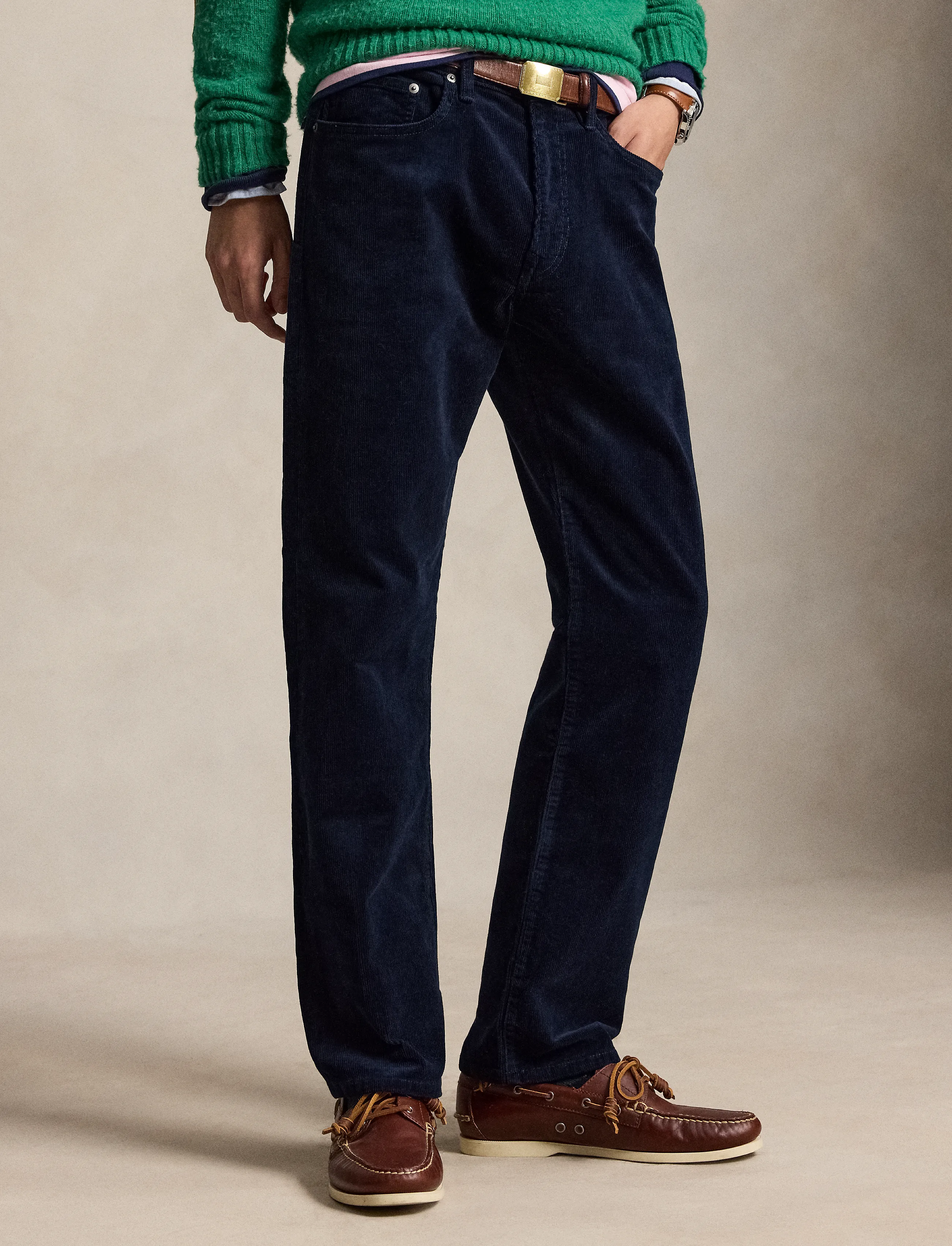 Polo Ralph Lauren - Hampton Straight Stretch Corduroy Pant - casual trousers - aviator navy - 5
