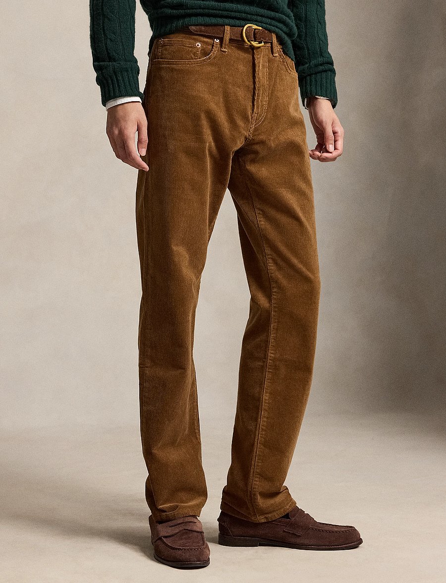 Polo Ralph Lauren - Hampton Straight Stretch Corduroy Pant - freizeithosen - sepia - 0