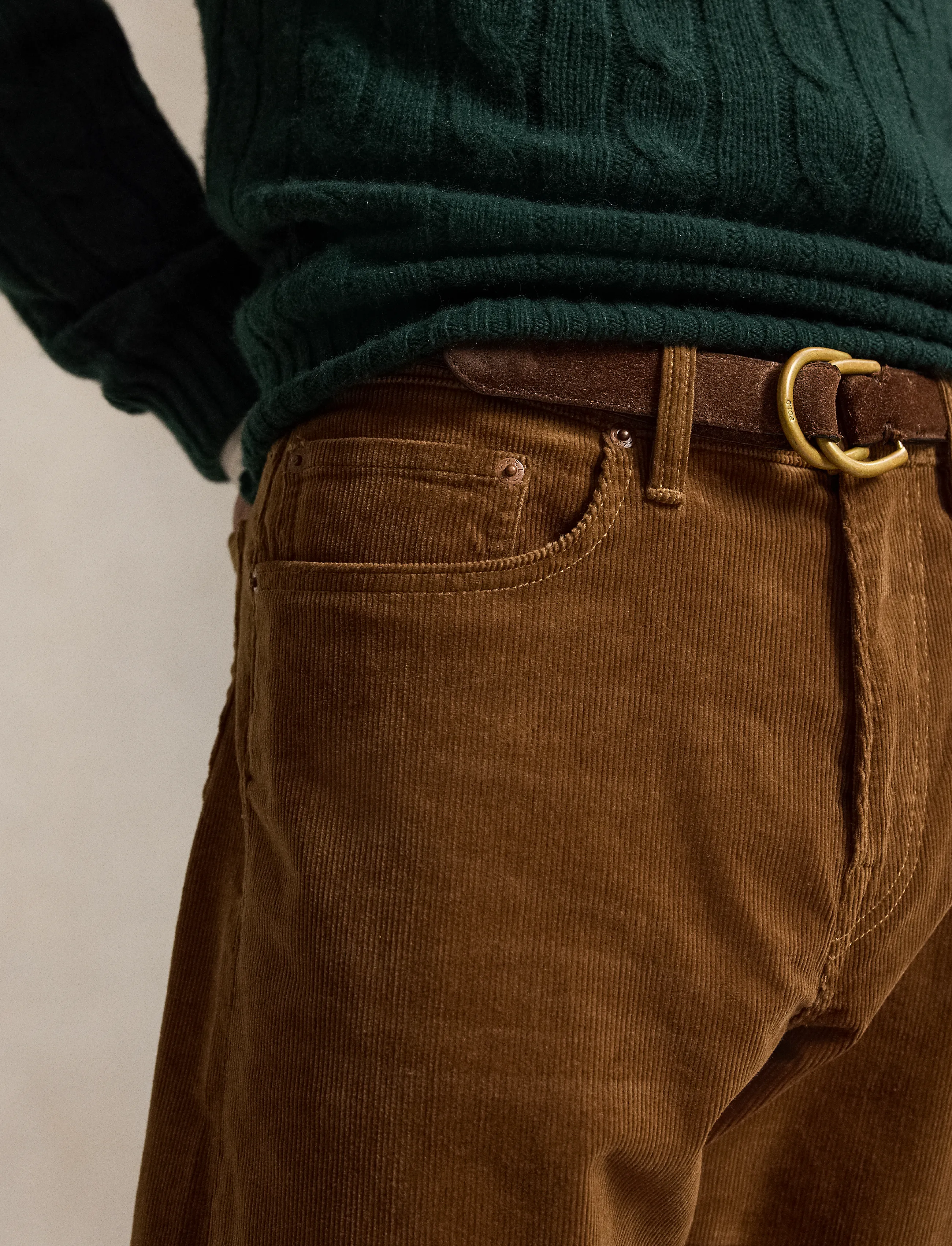 Polo Ralph Lauren - Hampton Straight Stretch Corduroy Pant - sepia - 3