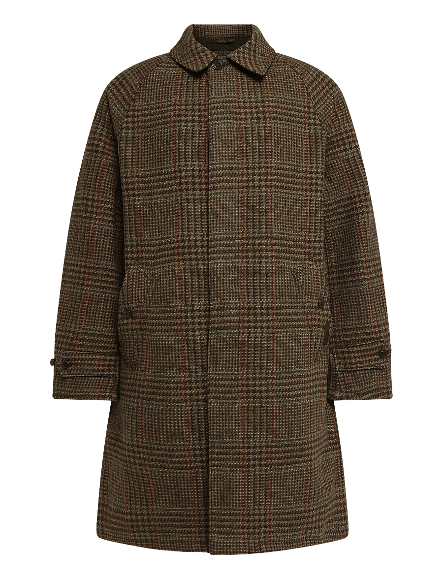 Polo Ralph Lauren - The Langdon Plaid Tweed Walking Coat - kurtki zimowe - heritage loden ru - 2