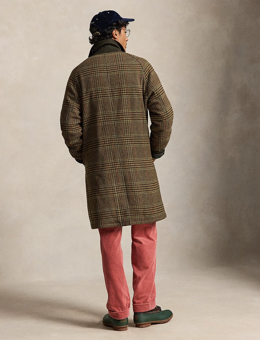 Polo Ralph Lauren - The Langdon Plaid Tweed Walking Coat - villased mantlid - heritage loden ru - 2