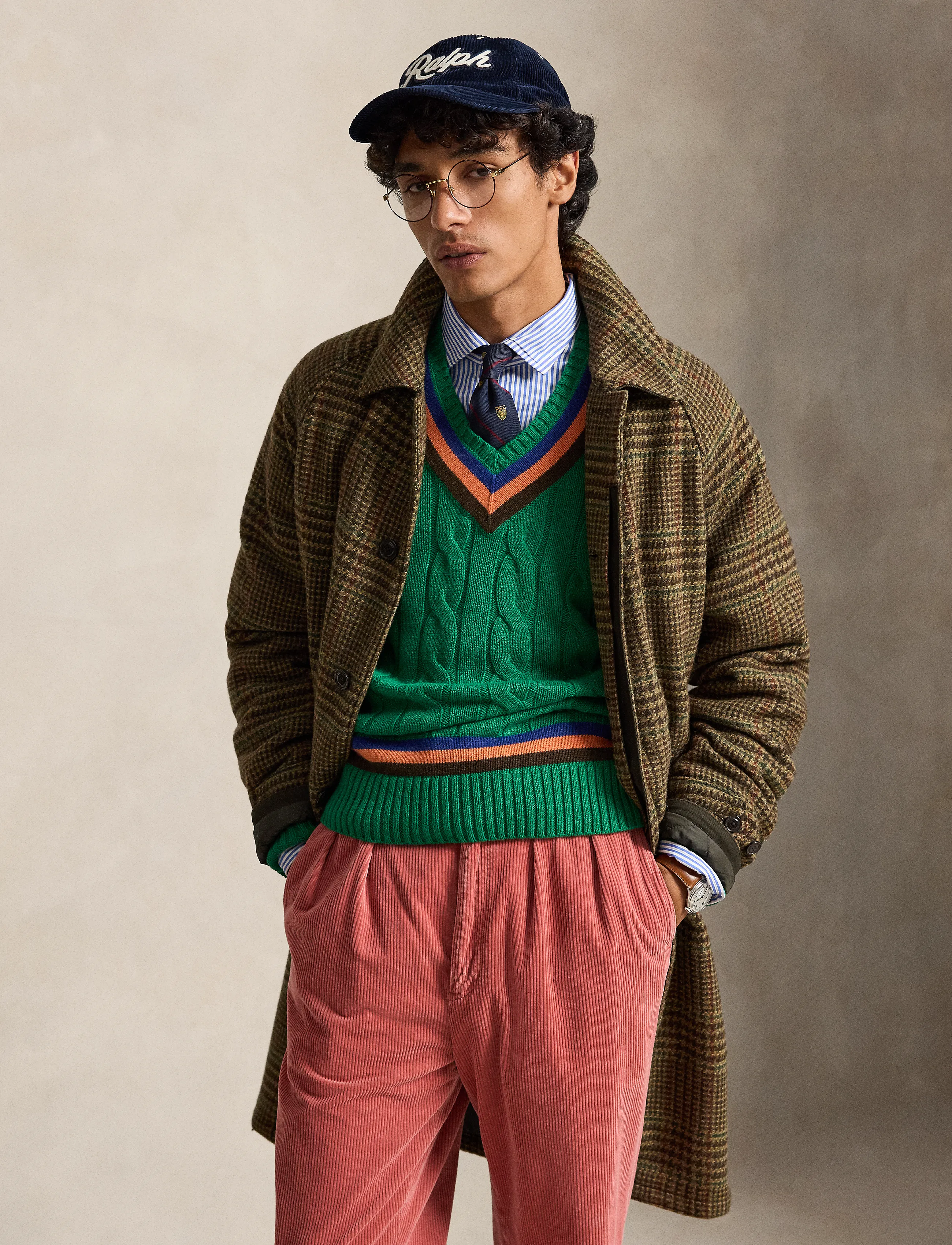 Polo Ralph Lauren - The Langdon Plaid Tweed Walking Coat - heritage loden ru - 3