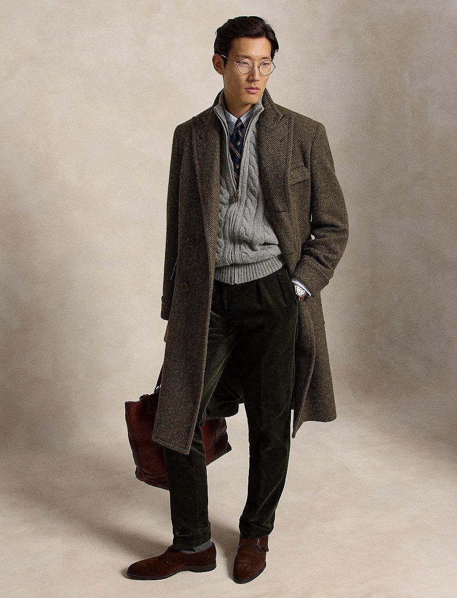 Polo Ralph Lauren - Cable-Knit Wool-Cashmere Sweater Vest - strikveste - fawn grey heather - 5