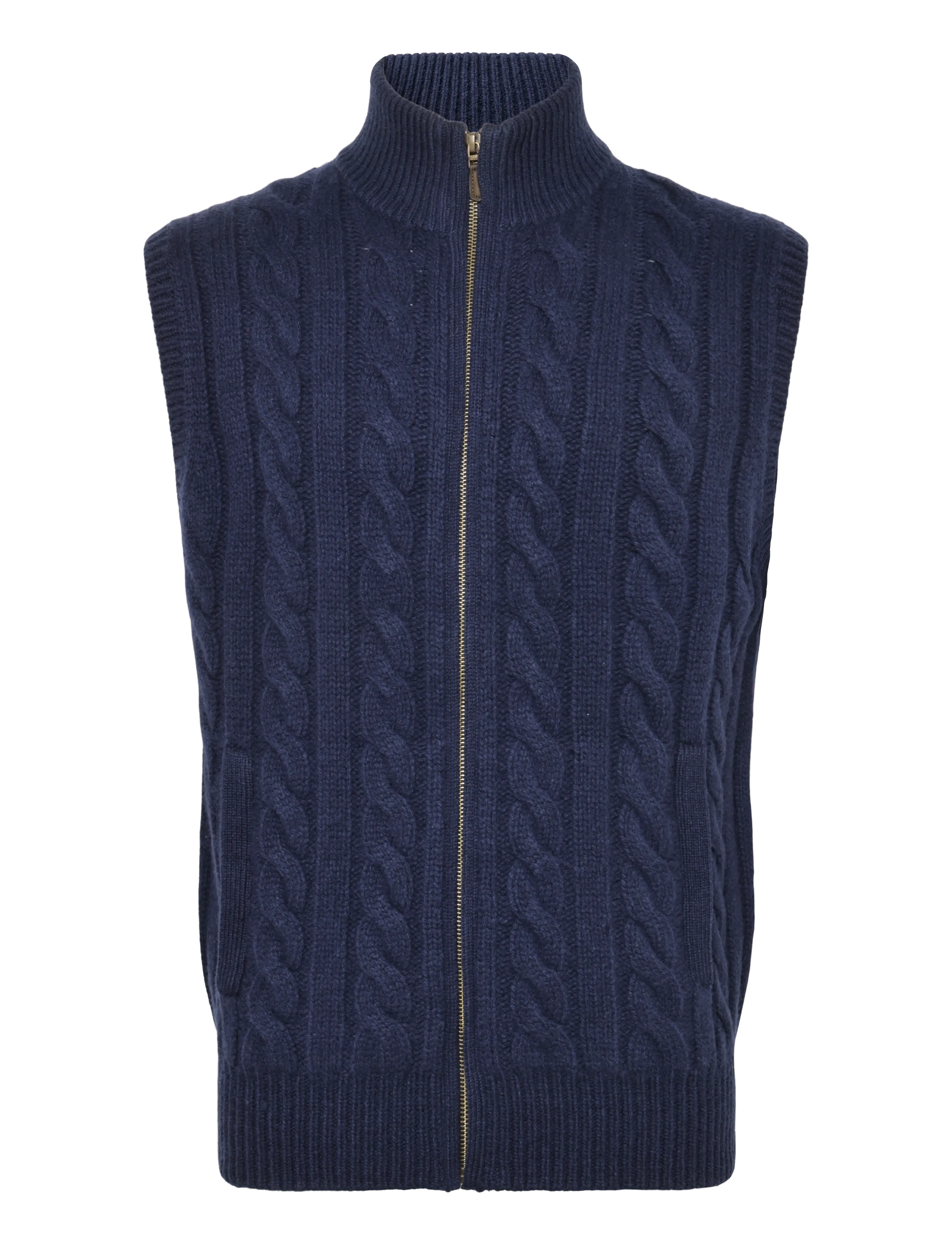 Polo Ralph Lauren Cable-Knit Wool-Cashmere Sweater Vest - Kleidung - HUNTER NAVY / navy