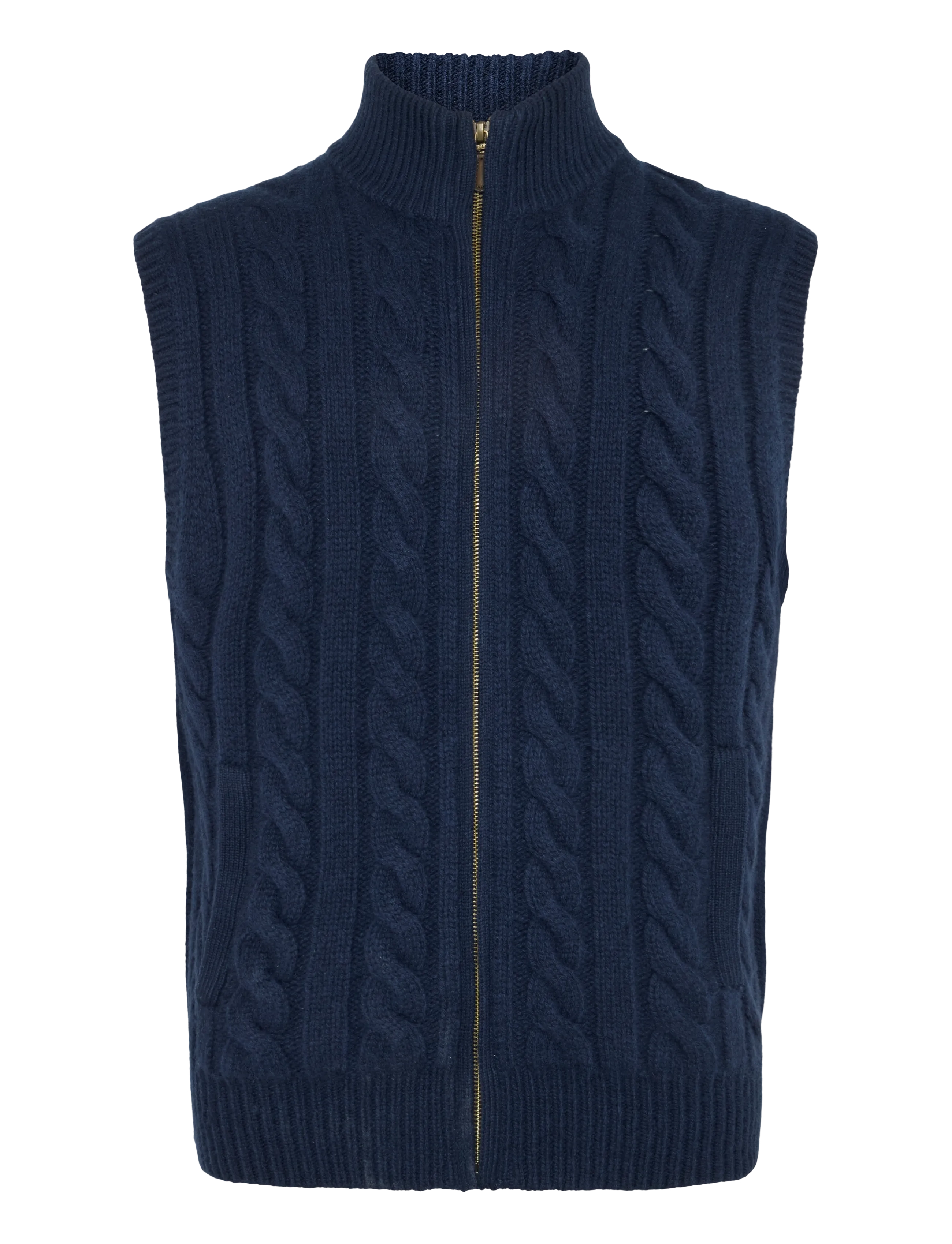 Polo Ralph Lauren Cable-Knit Wool-Cashmere Sweater Vest - Strickmode - HUNTER NAVY / navy