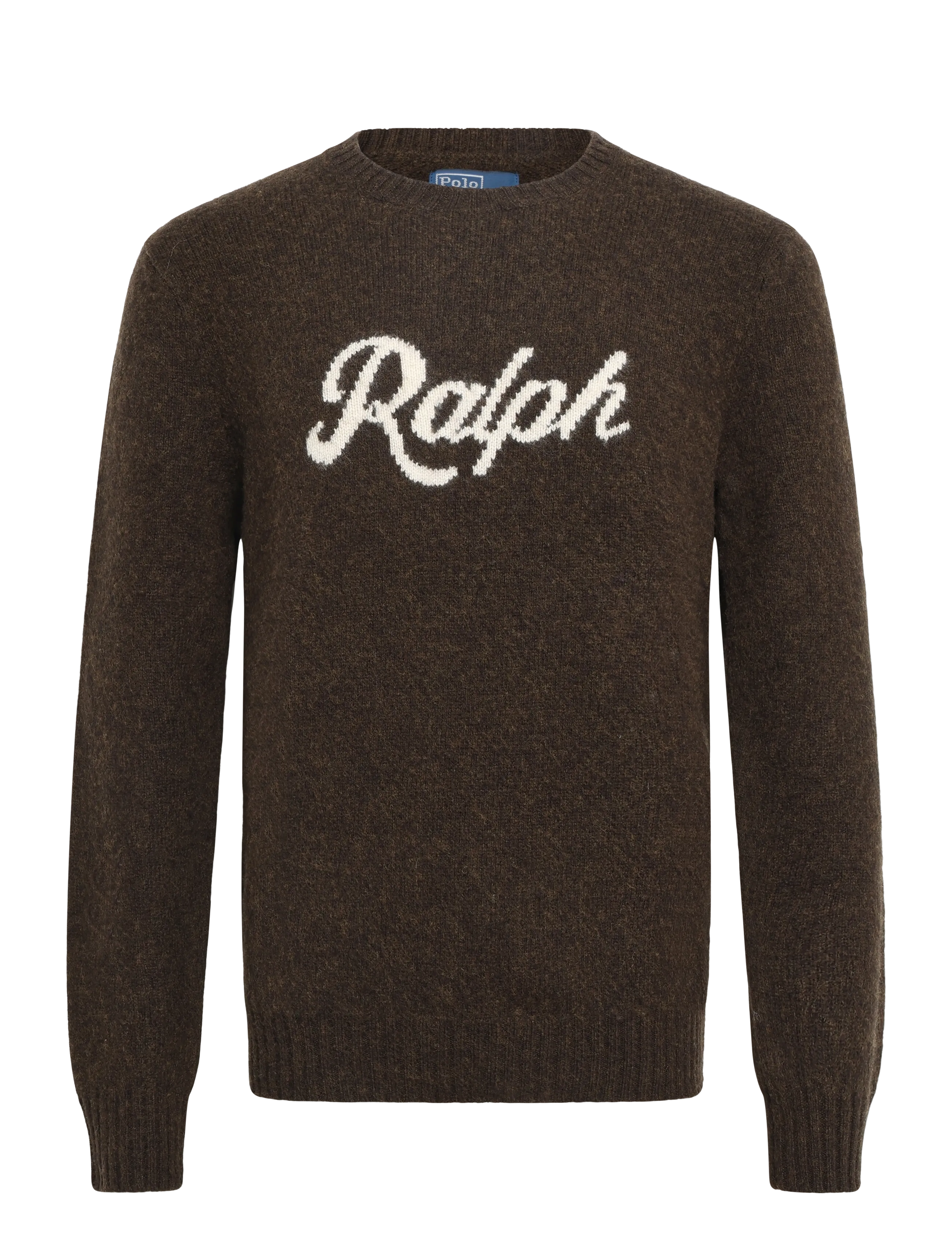 Polo Ralph Lauren 2/10 WOOL/CASH RWS-SWEATER-PULLOVER - Rundhalsad - BROWN COMBO / brown