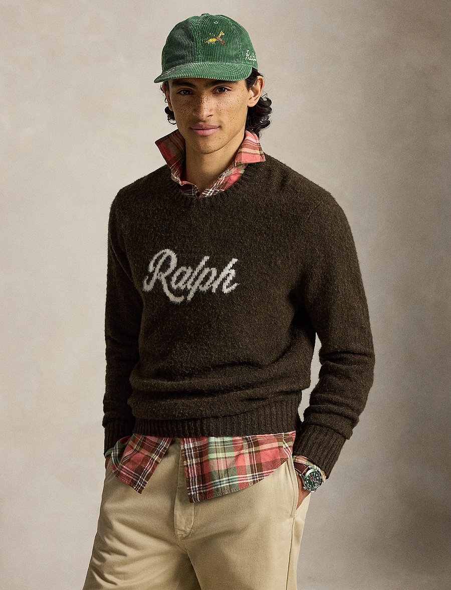Polo Ralph Lauren - 2/10 WOOL/CASH RWS-SWEATER-PULLOVER - rundhals - brown combo - 0