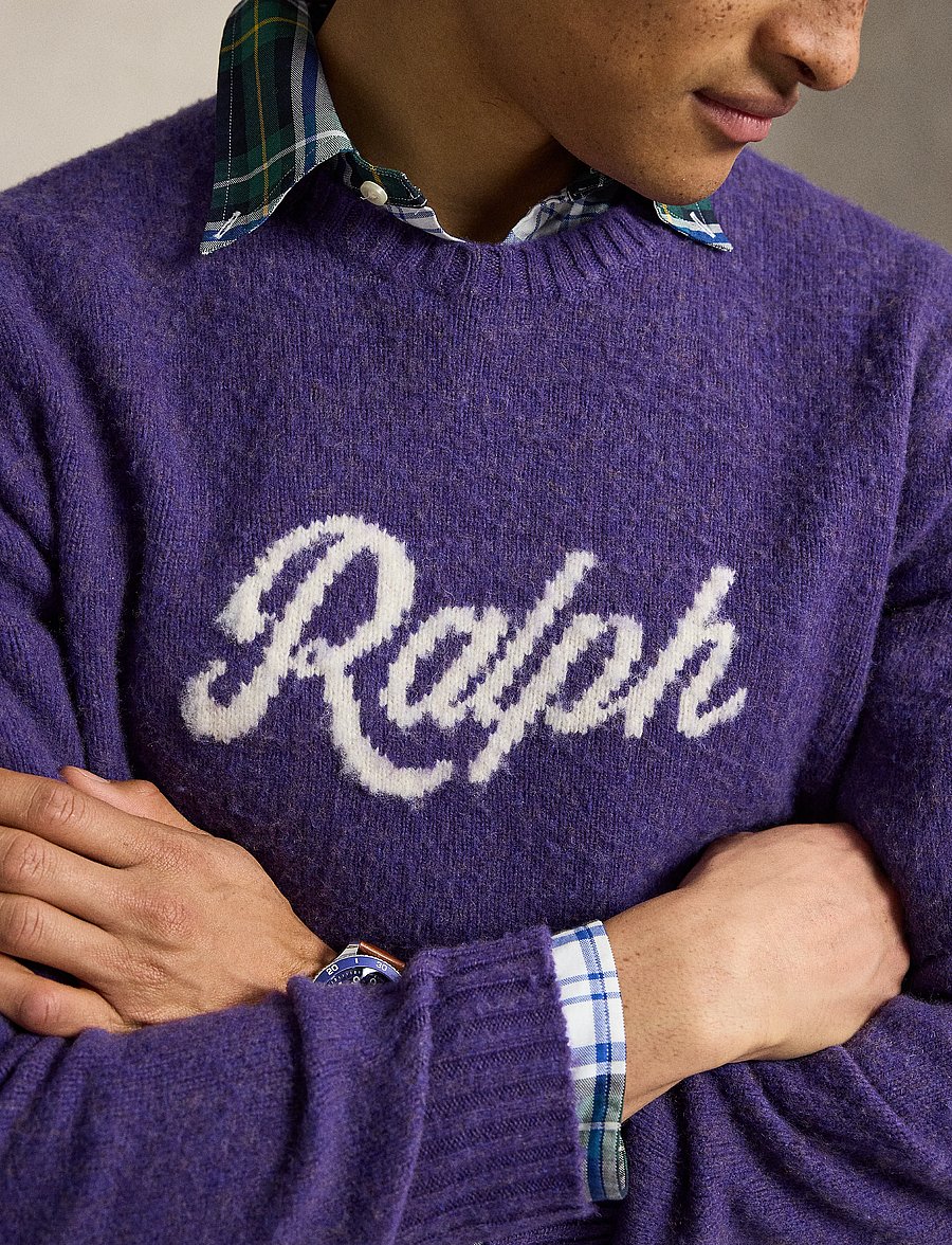 Polo Ralph Lauren - 2/10 WOOL/CASH RWS-SWEATER-PULLOVER - rundhals - purple combo - 4