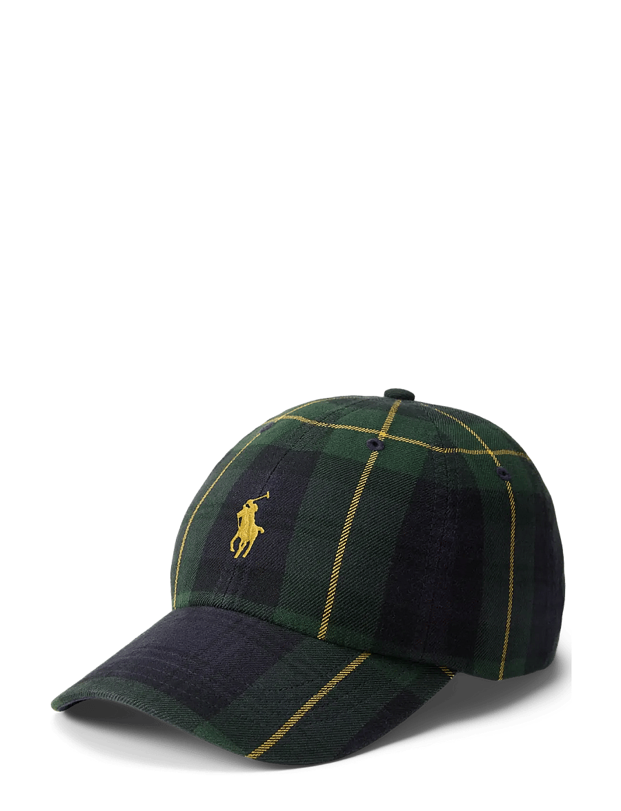 Polo Ralph Lauren - Plaid Twill Ball Cap - kappen - green navy multi - 0