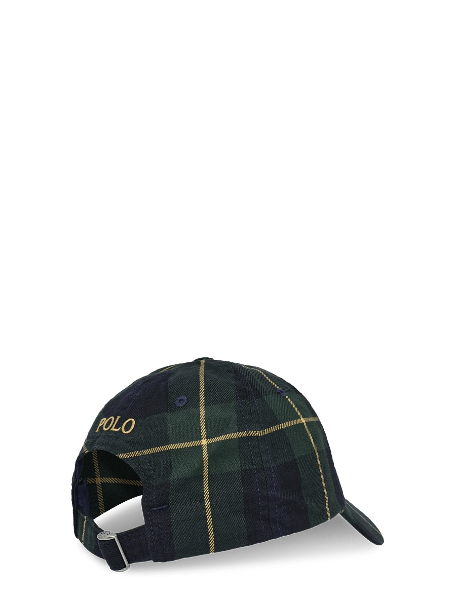 Polo Ralph Lauren - Plaid Twill Ball Cap - czapki - green navy multi - 1