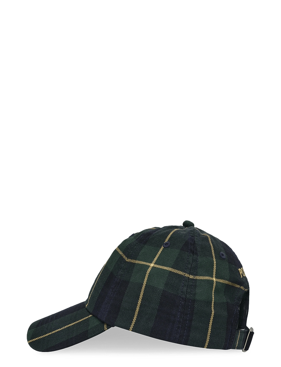 Polo Ralph Lauren - Plaid Twill Ball Cap - czapki - green navy multi - 2