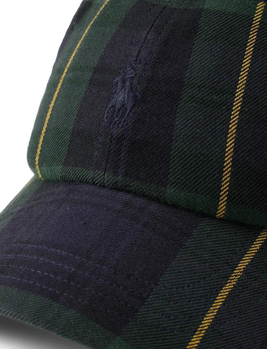 Polo Ralph Lauren - Plaid Twill Ball Cap - kasketter - green navy multi - 1
